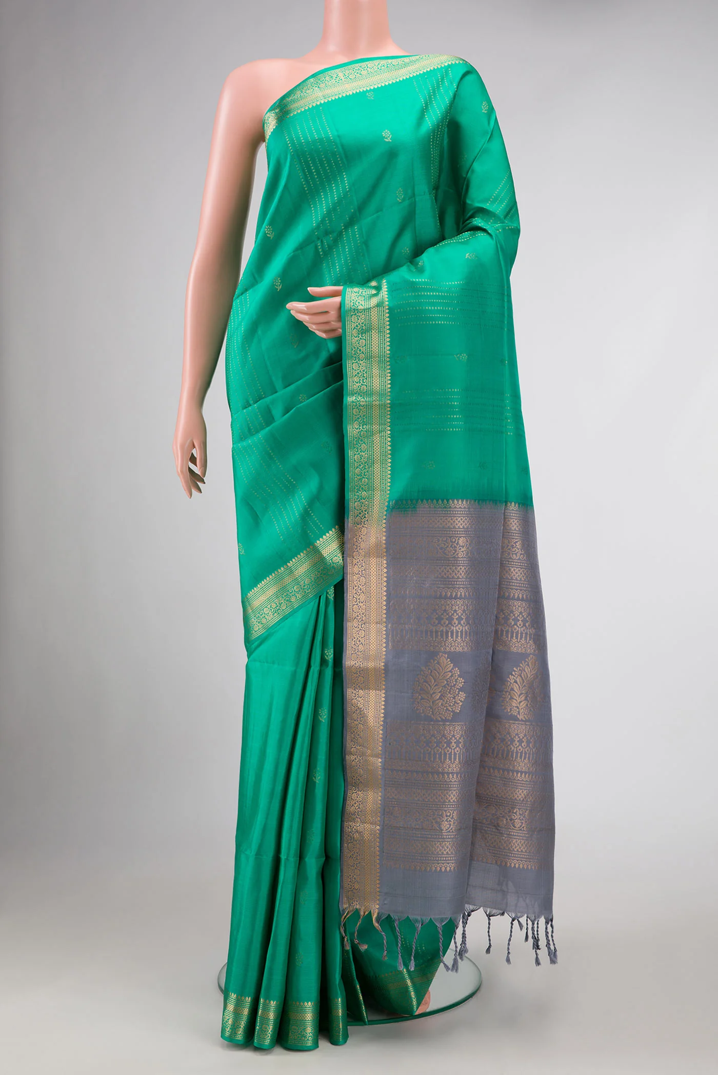 Turquoise Soft Silk Saree