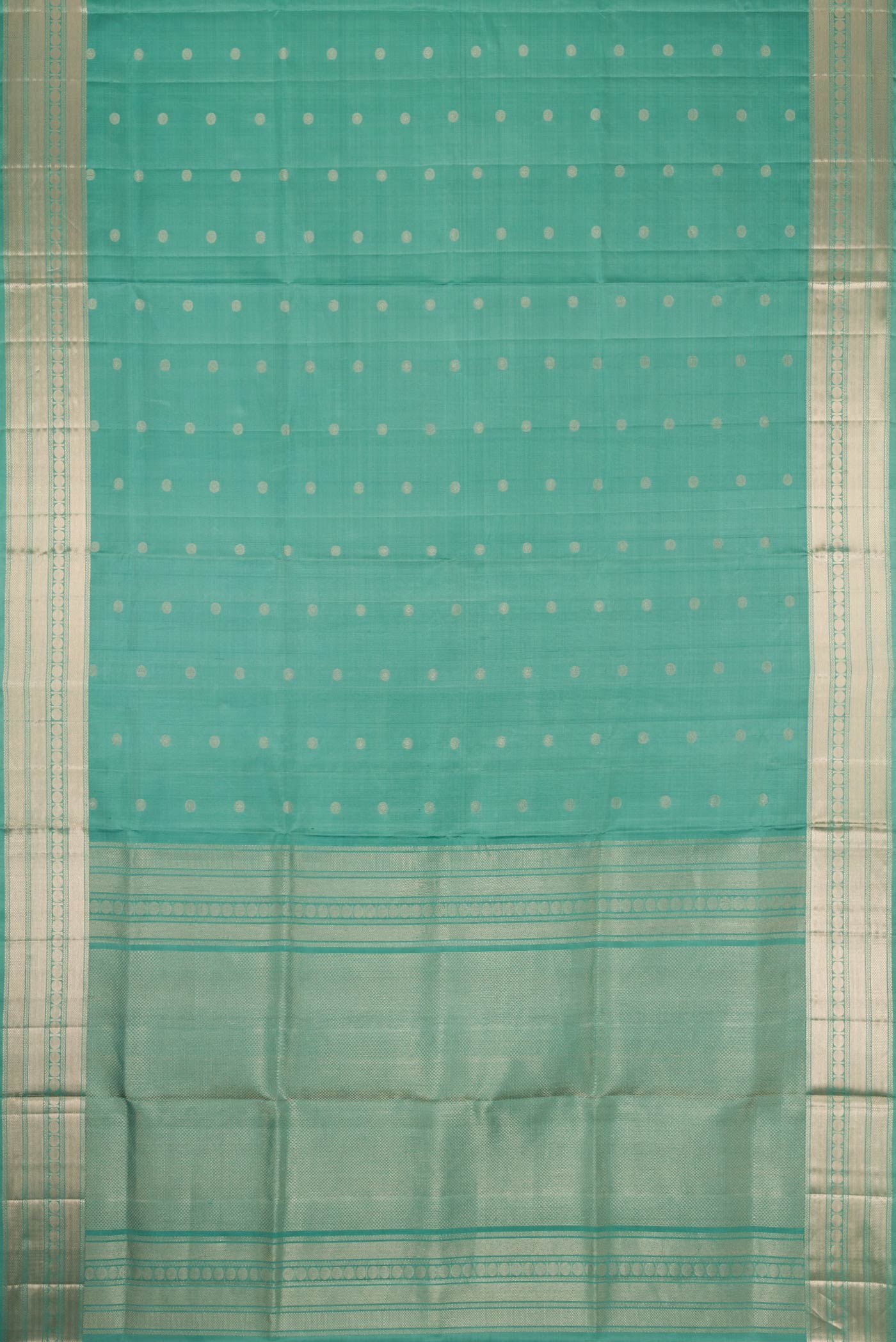 Green Soft Silk Saree - Image 6