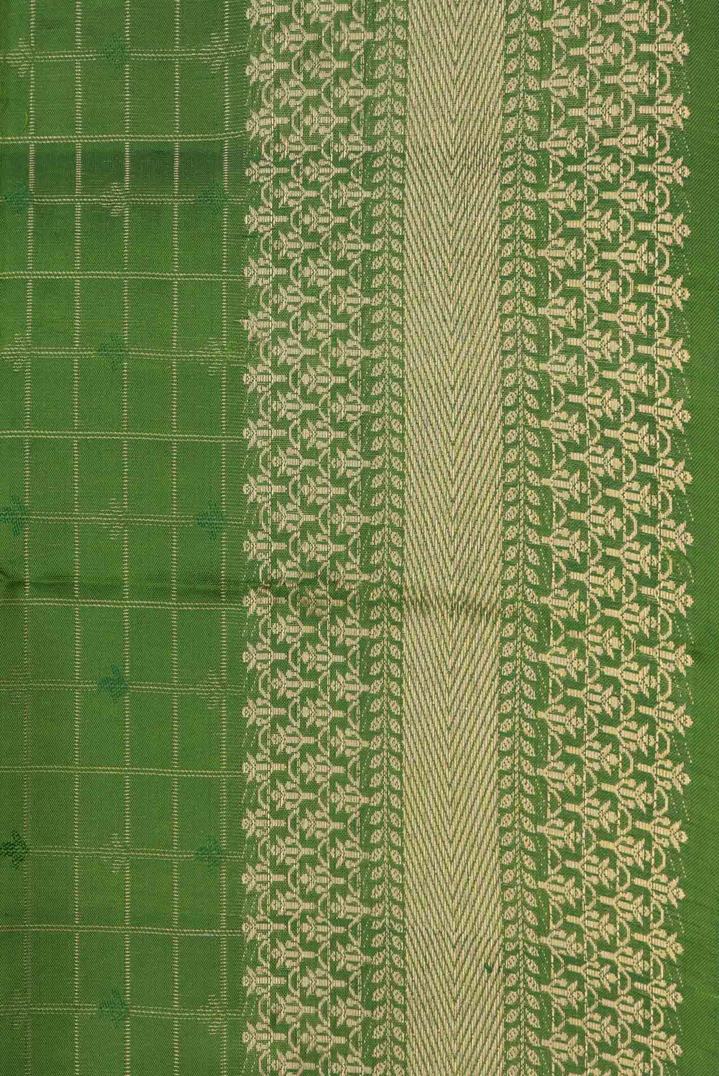 Green Soft Silk Saree - Image 3