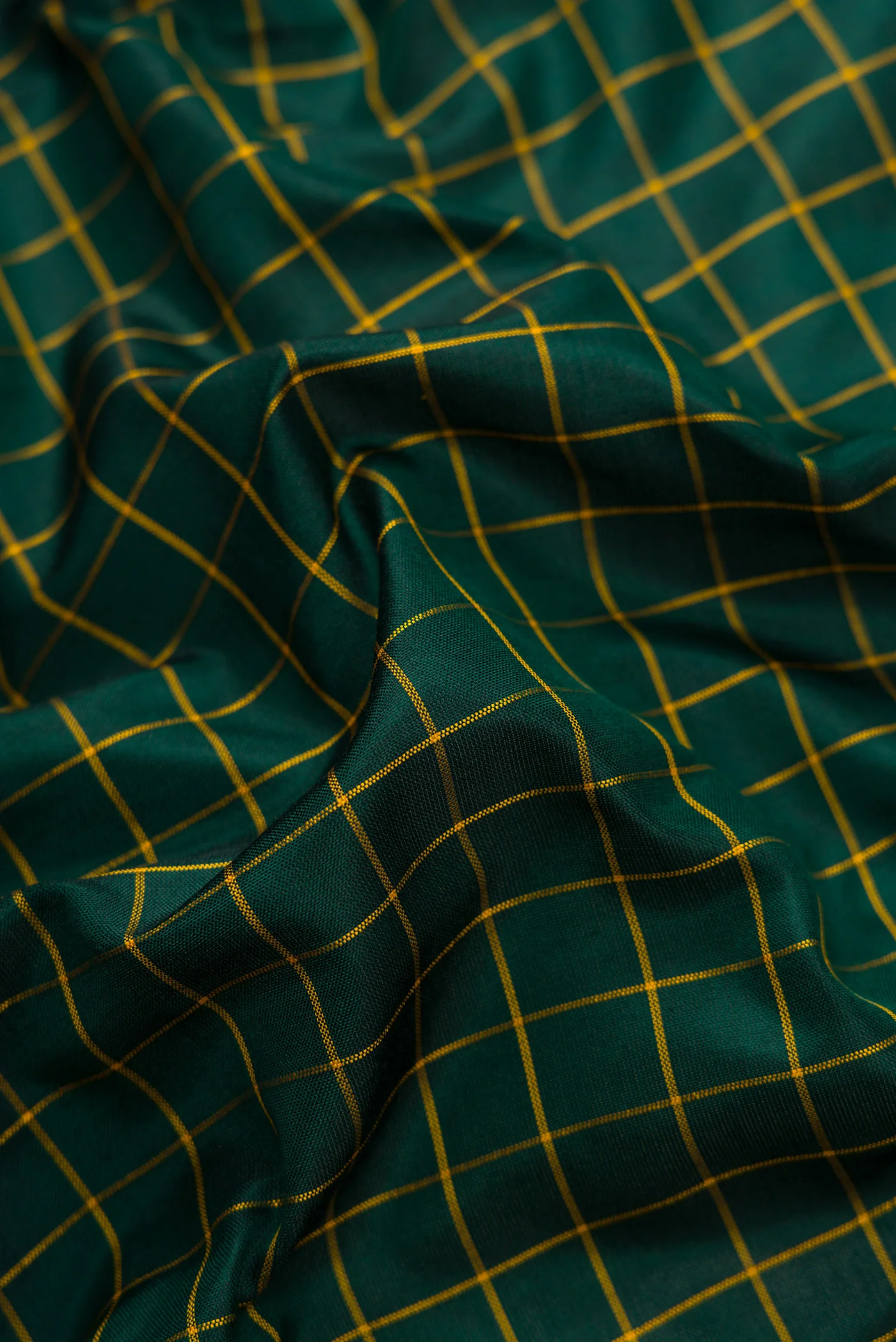 Bottle Green Uppada Silk Saree - Image 2