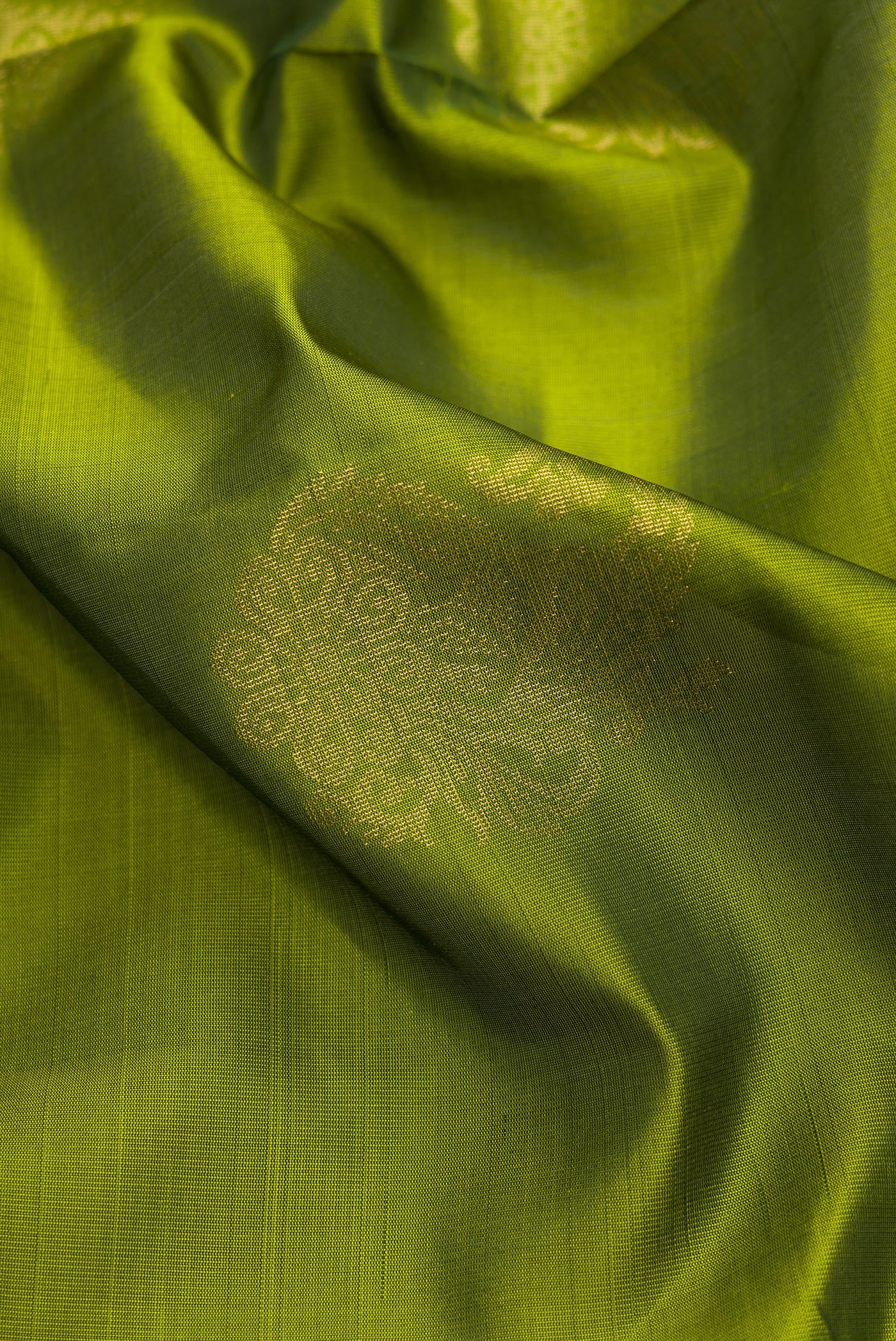 Green Soft Silk Saree - Image 2