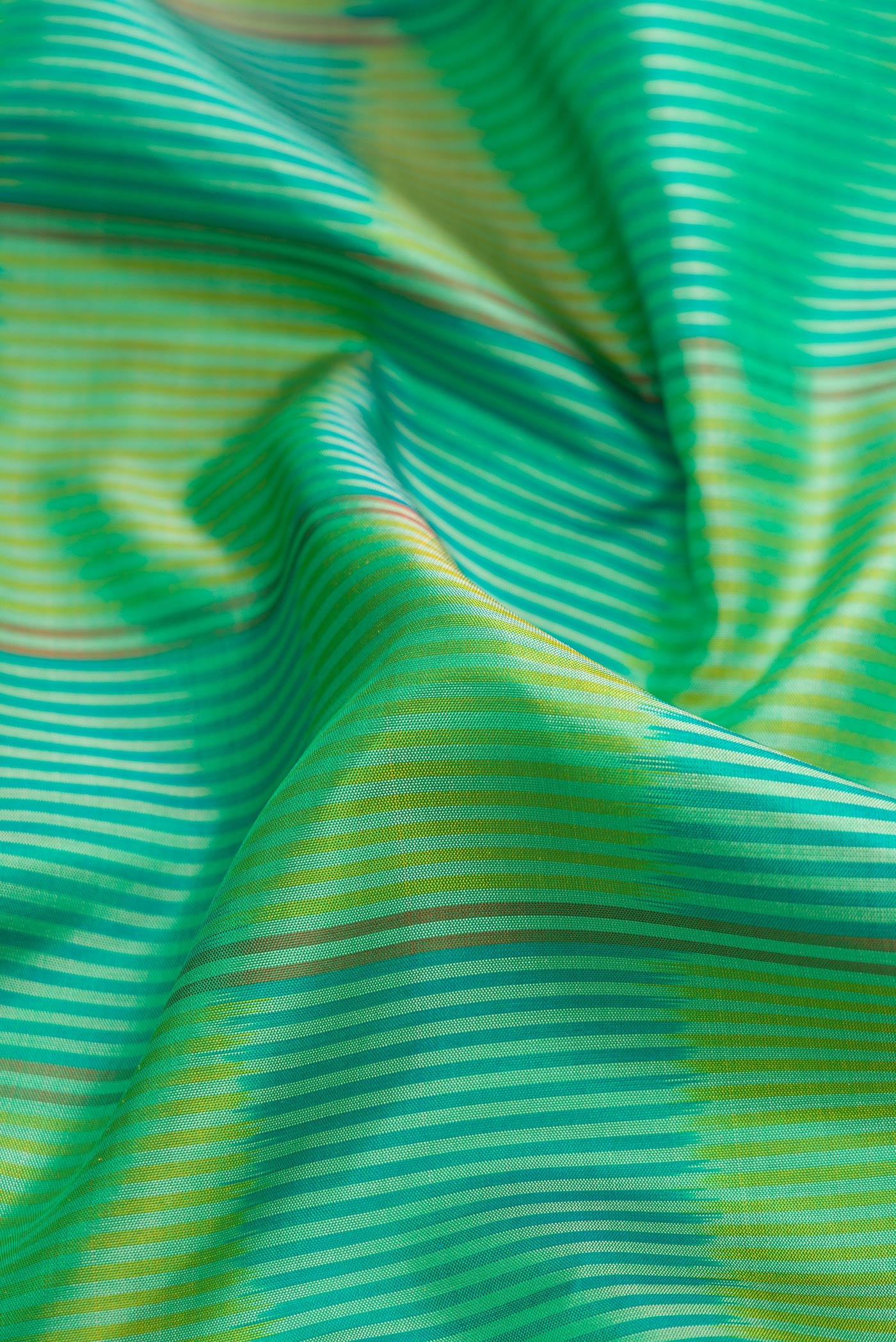 Sea Green Soft Silk Saree - Image 2