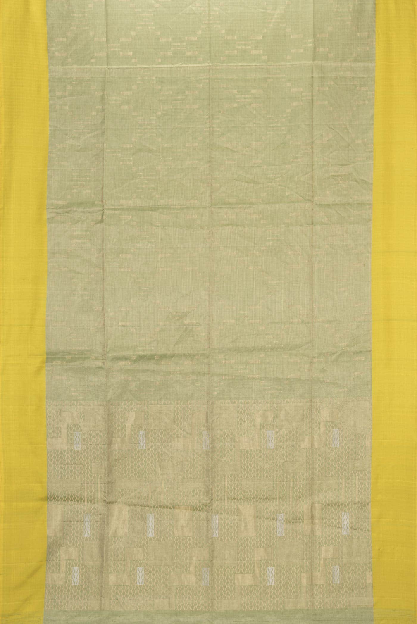 Green Dual Tone Soft Silk Saree - Image 4