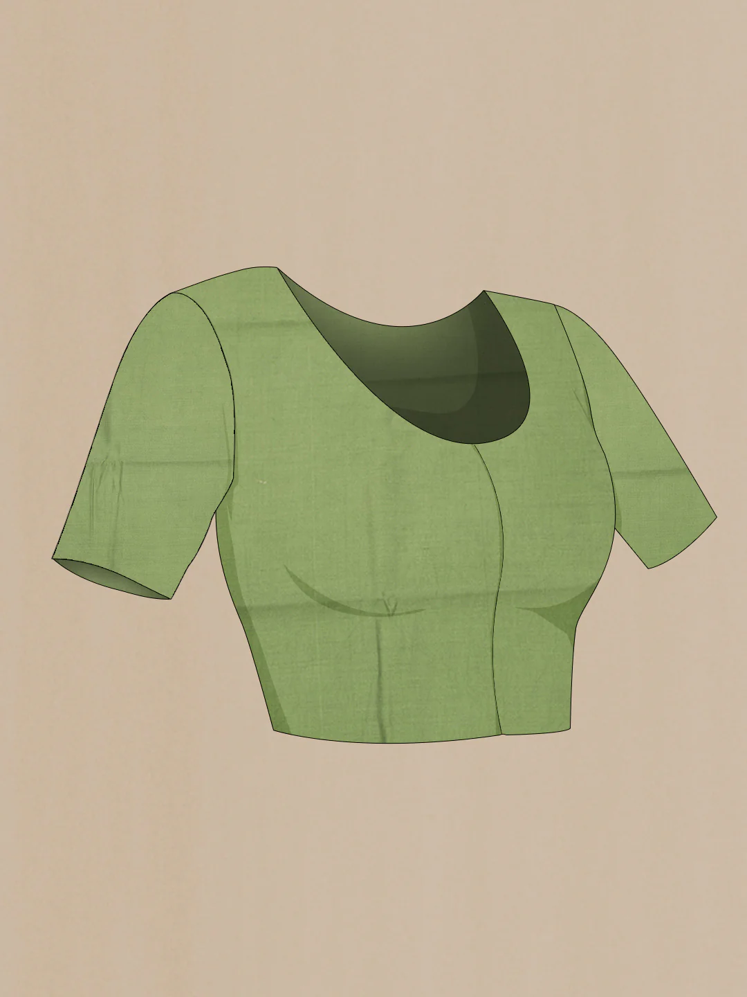 Green Banarasi Raw Silk Saree - Image 4