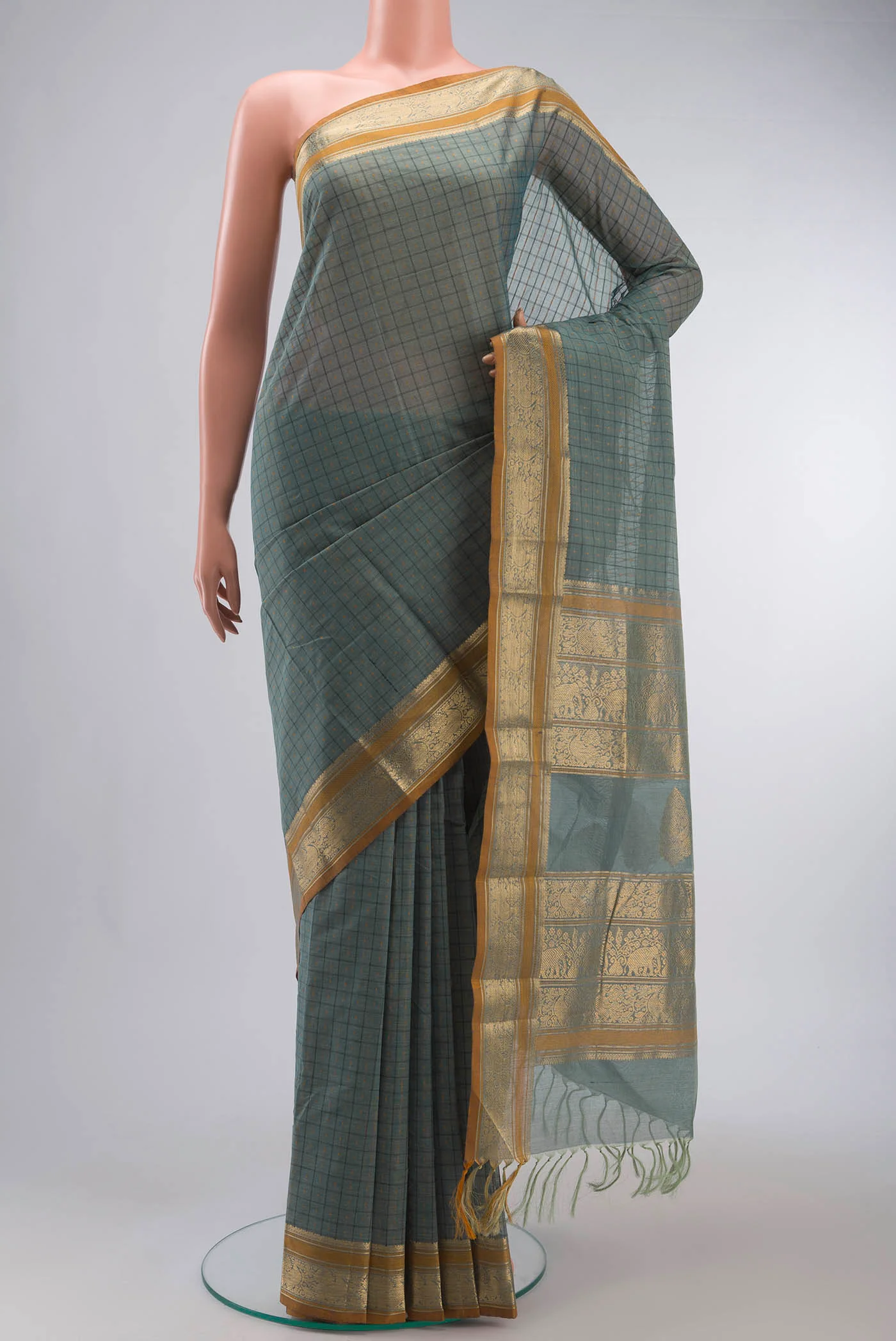Green Kanchi Cotton Saree