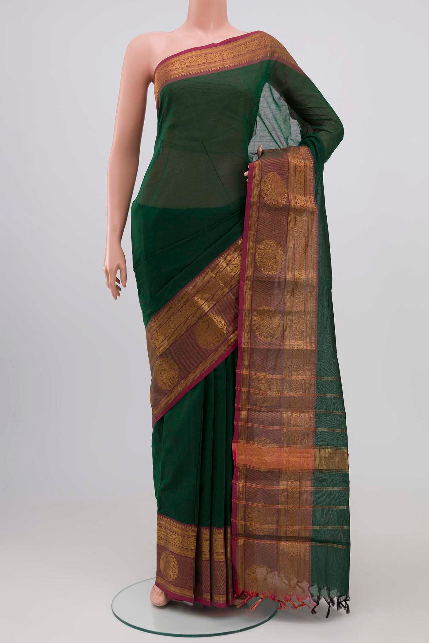 Green Kanchi Cotton Saree