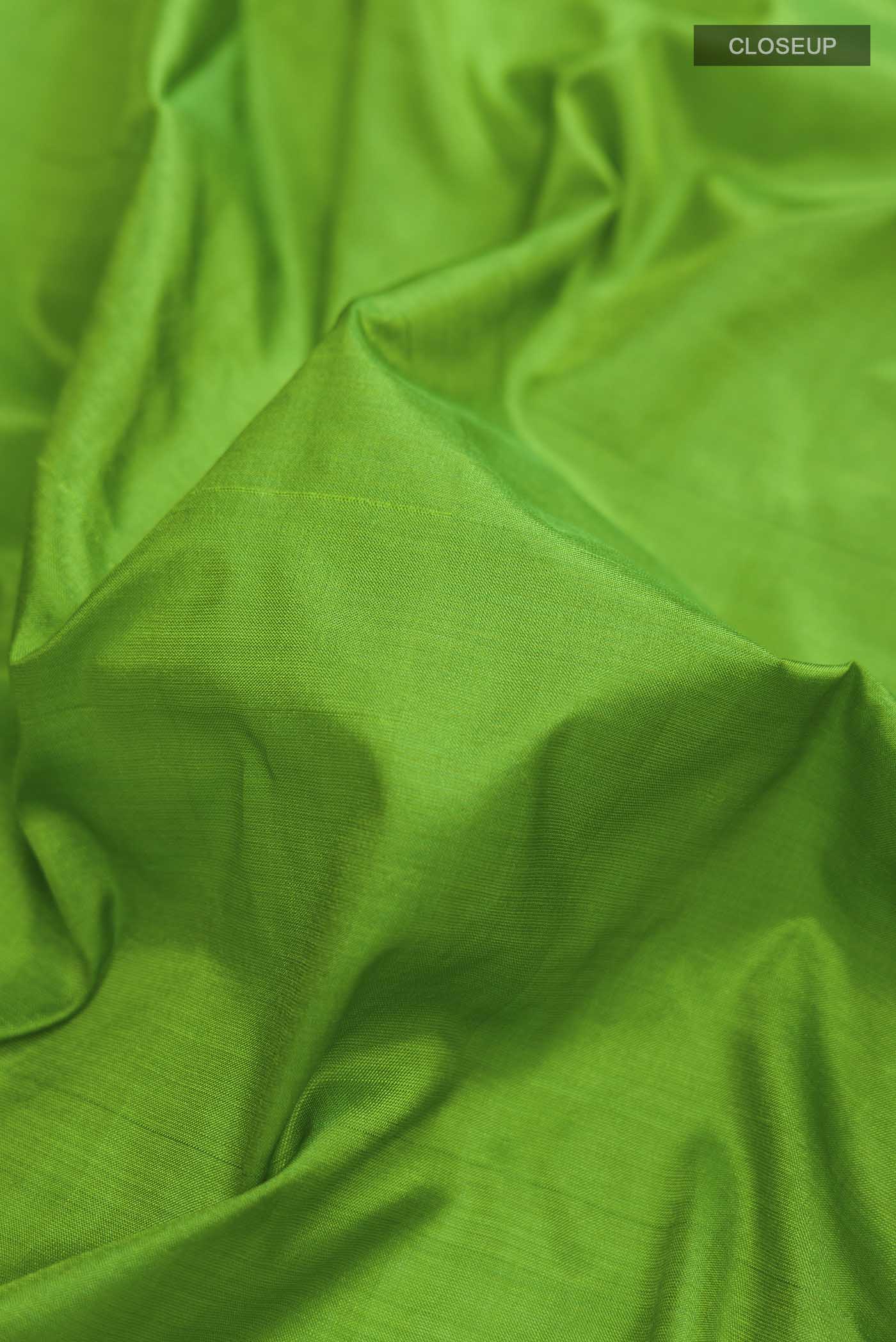 Green Kanjivaram Silk Nine Yards Saree - Image 2
