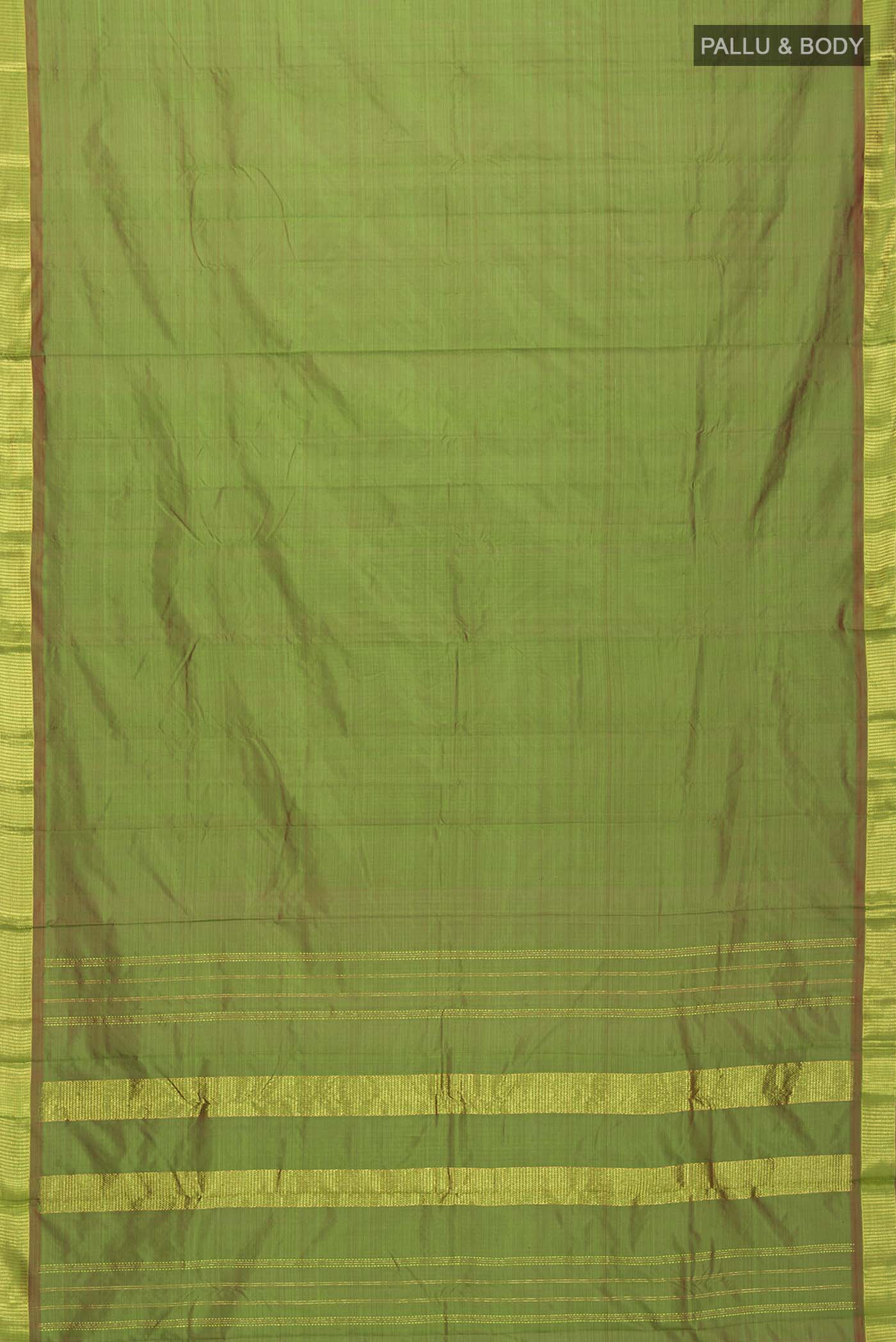 Green Kanjivaram Silk Saree - Image 6