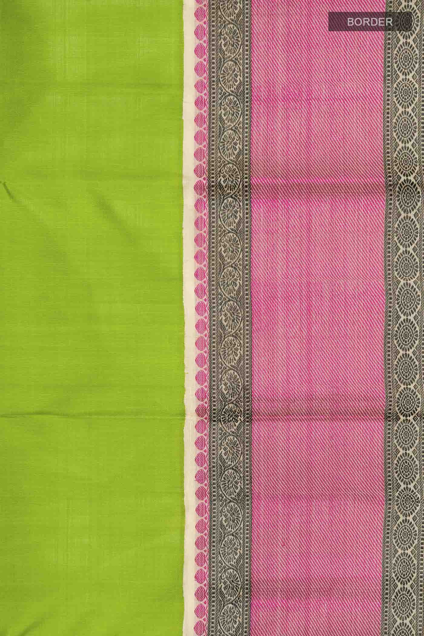 Green Kanjivaram Silk Saree - Image 3