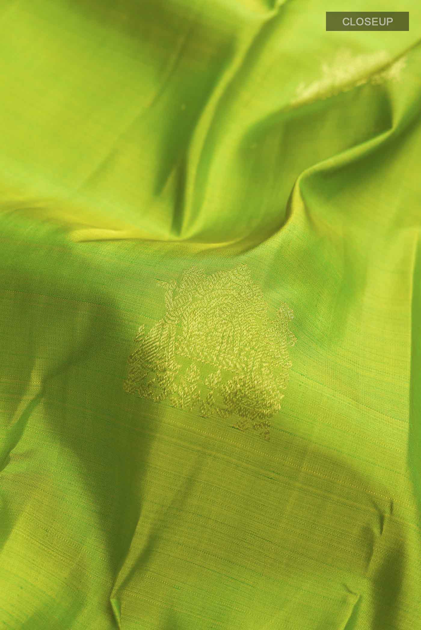 Green Kanjivaram Silk Saree - Image 2