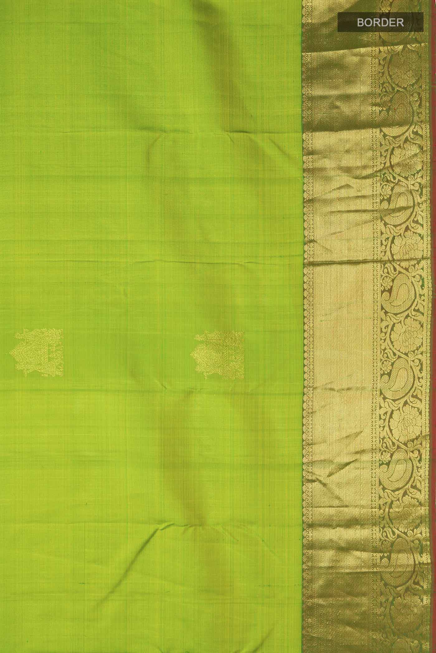 Green Kanjivaram Silk Saree - Image 3
