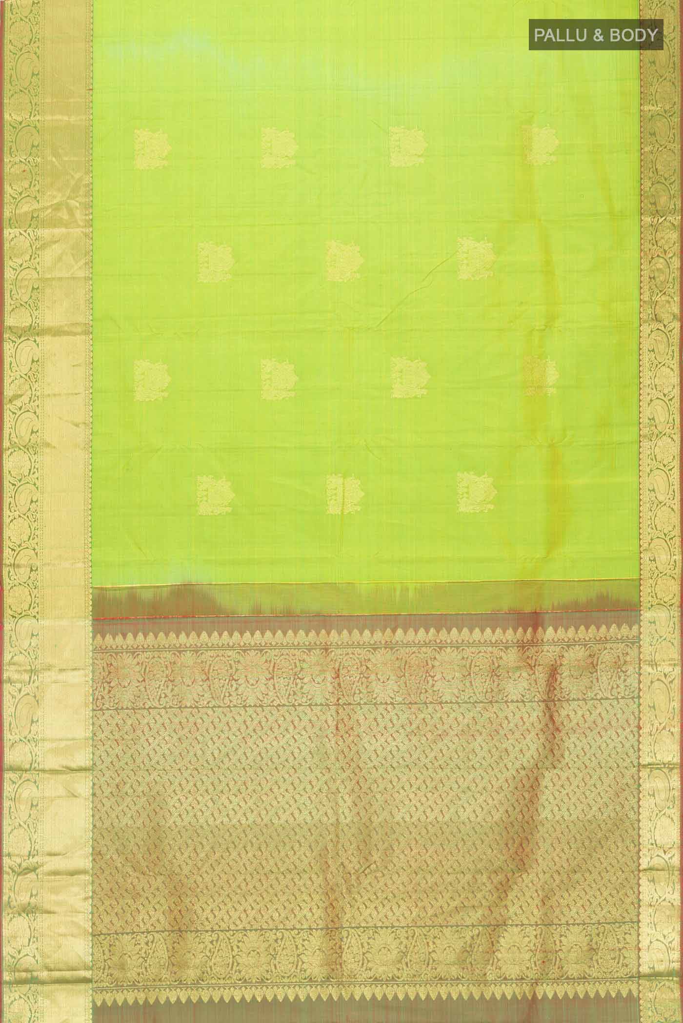 Green Kanjivaram Silk Saree - Image 6