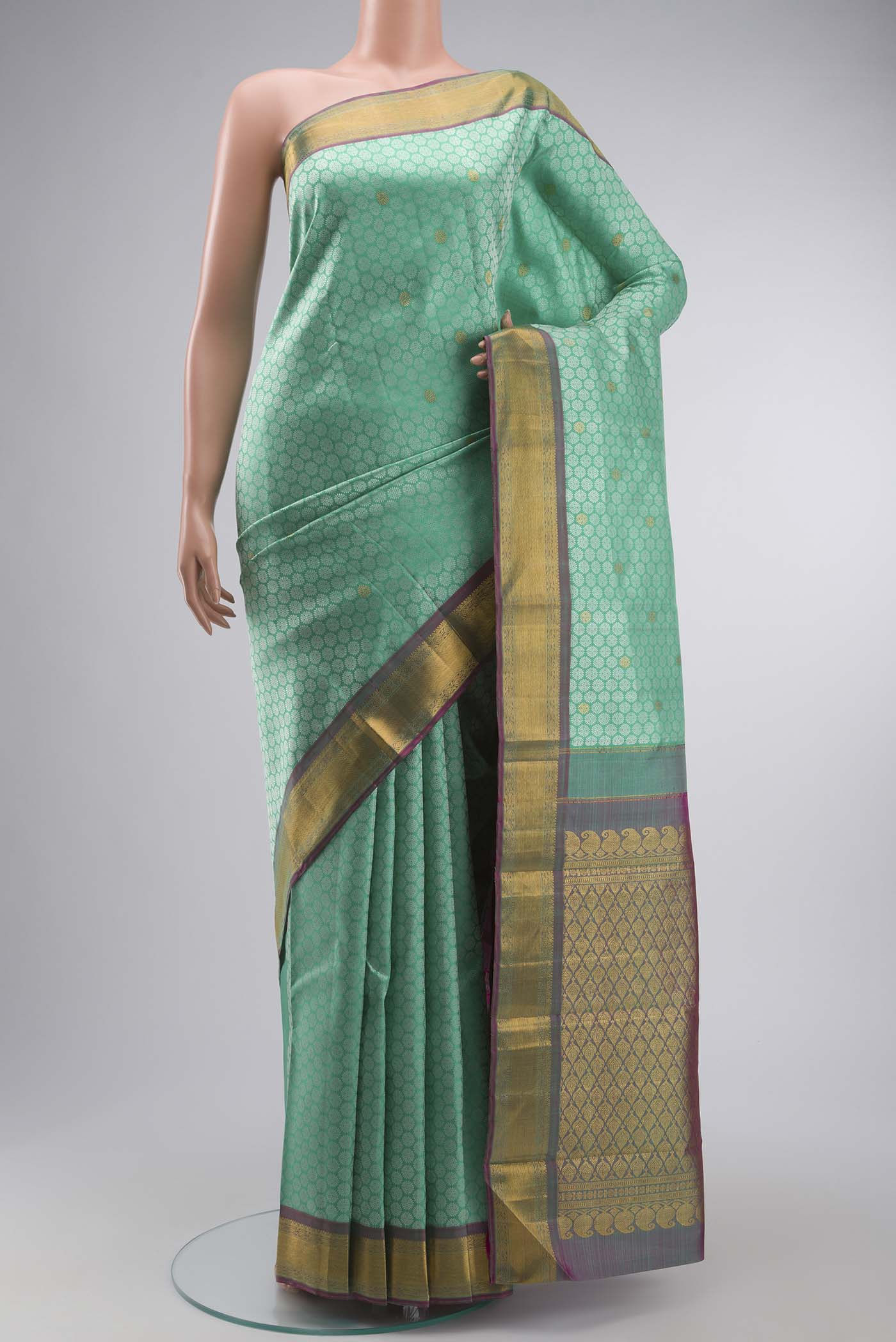 Green Kanchipuram Silk Saree