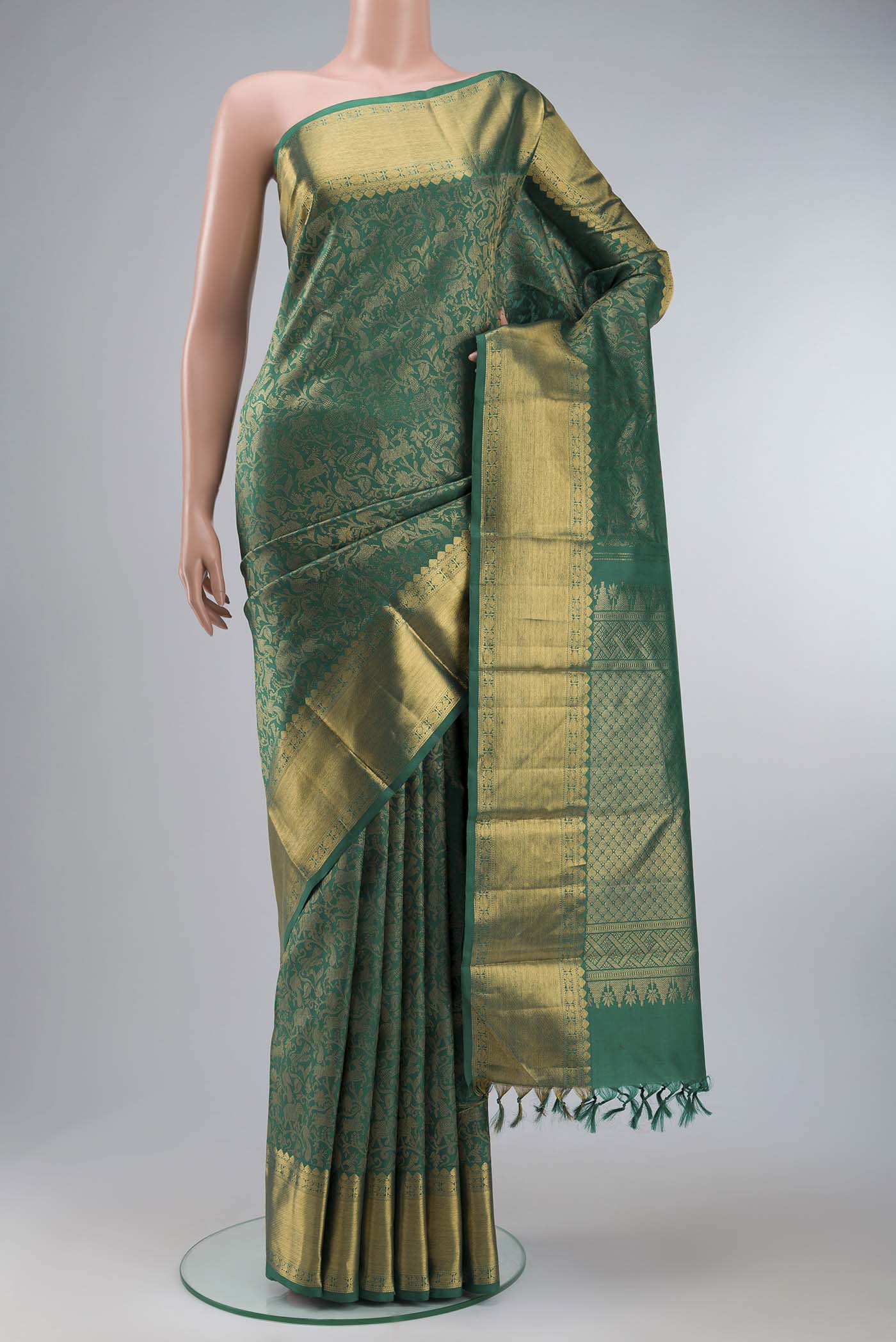 Green Kanchipuram Silk Saree