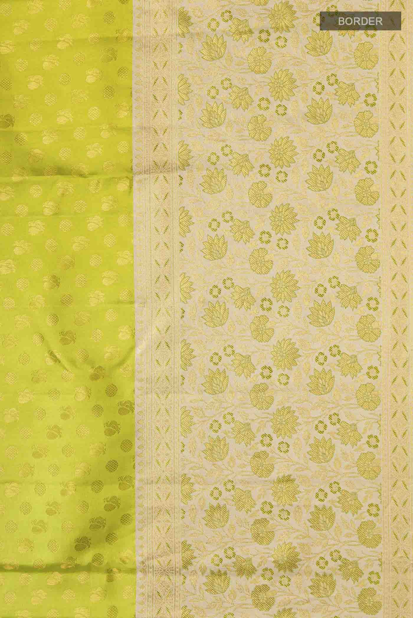 Green Kanjivaram Silk Saree - Image 3
