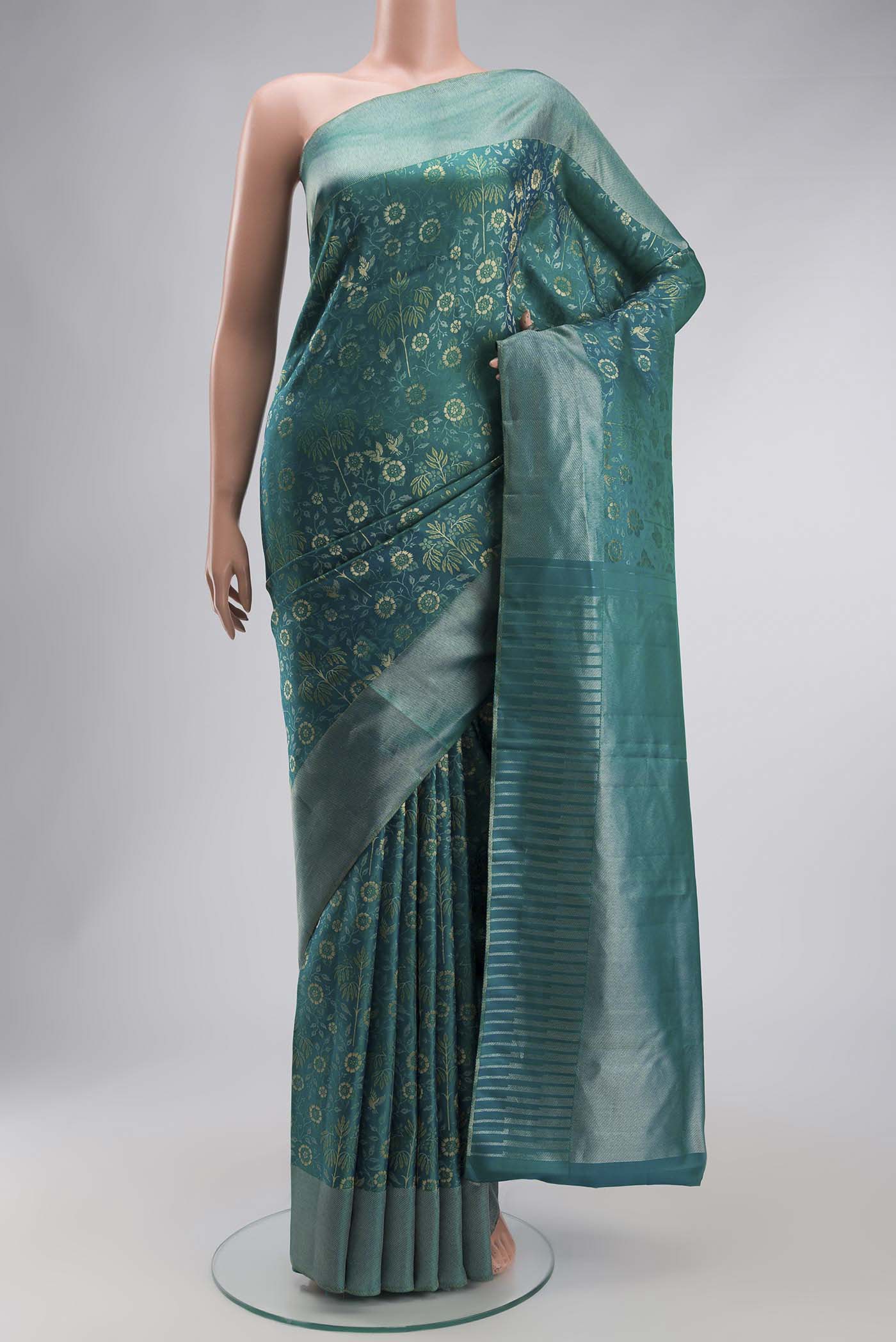 Green Kanchipuram Silk Saree