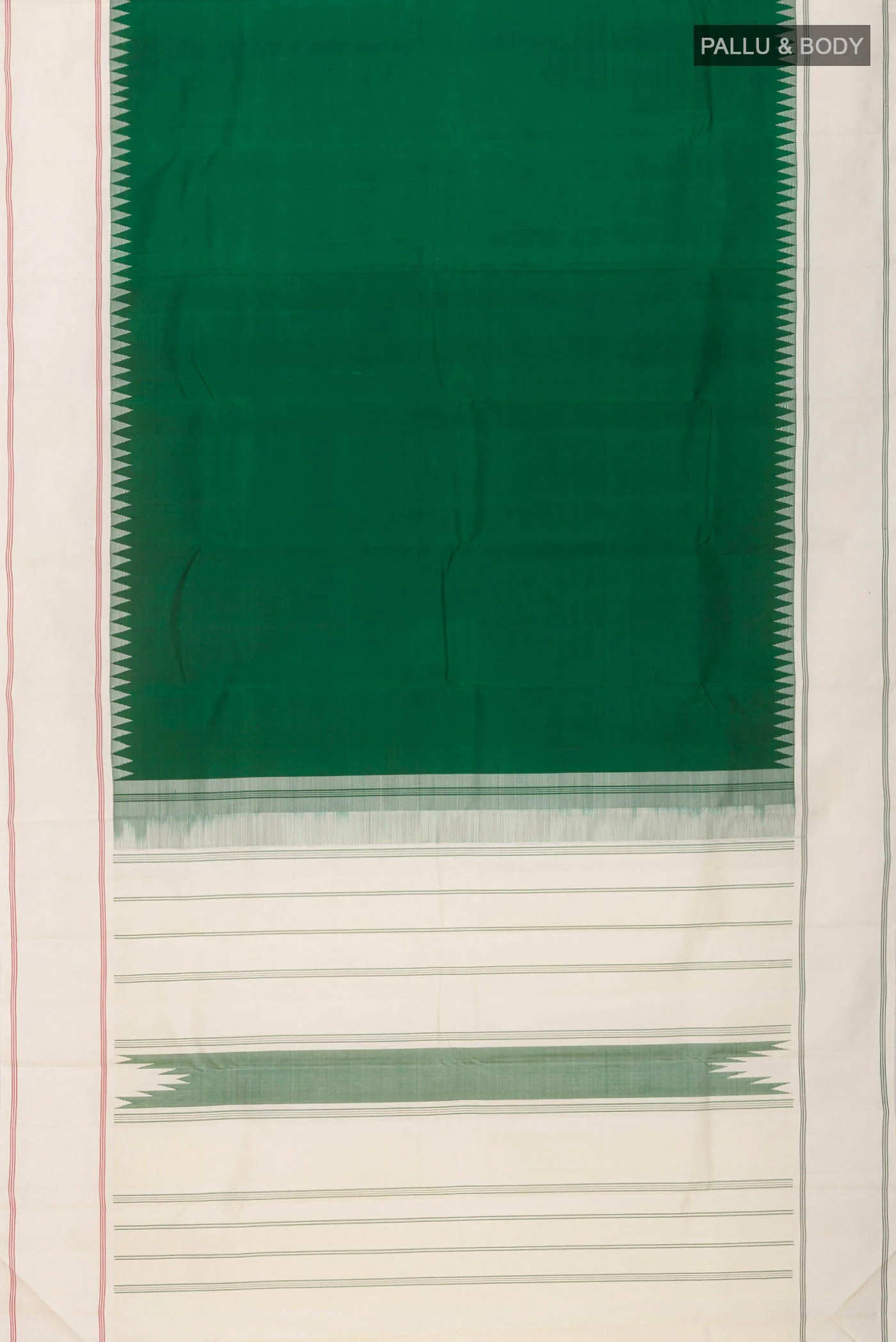 Green Kanjivaram Silk Saree - Image 6