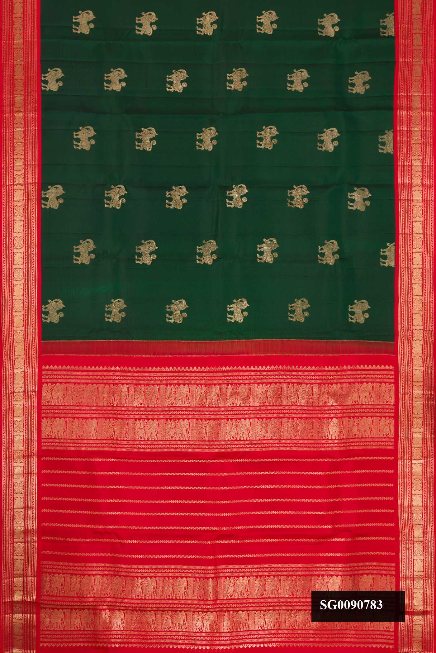 Green Kanchipuram Silk Saree