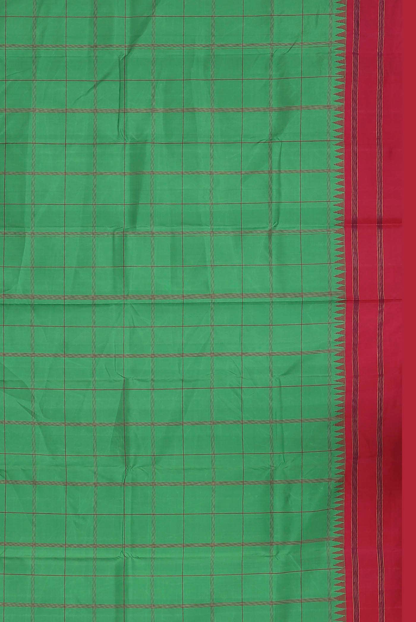 Green Kanjivaram Silk Saree - Image 4