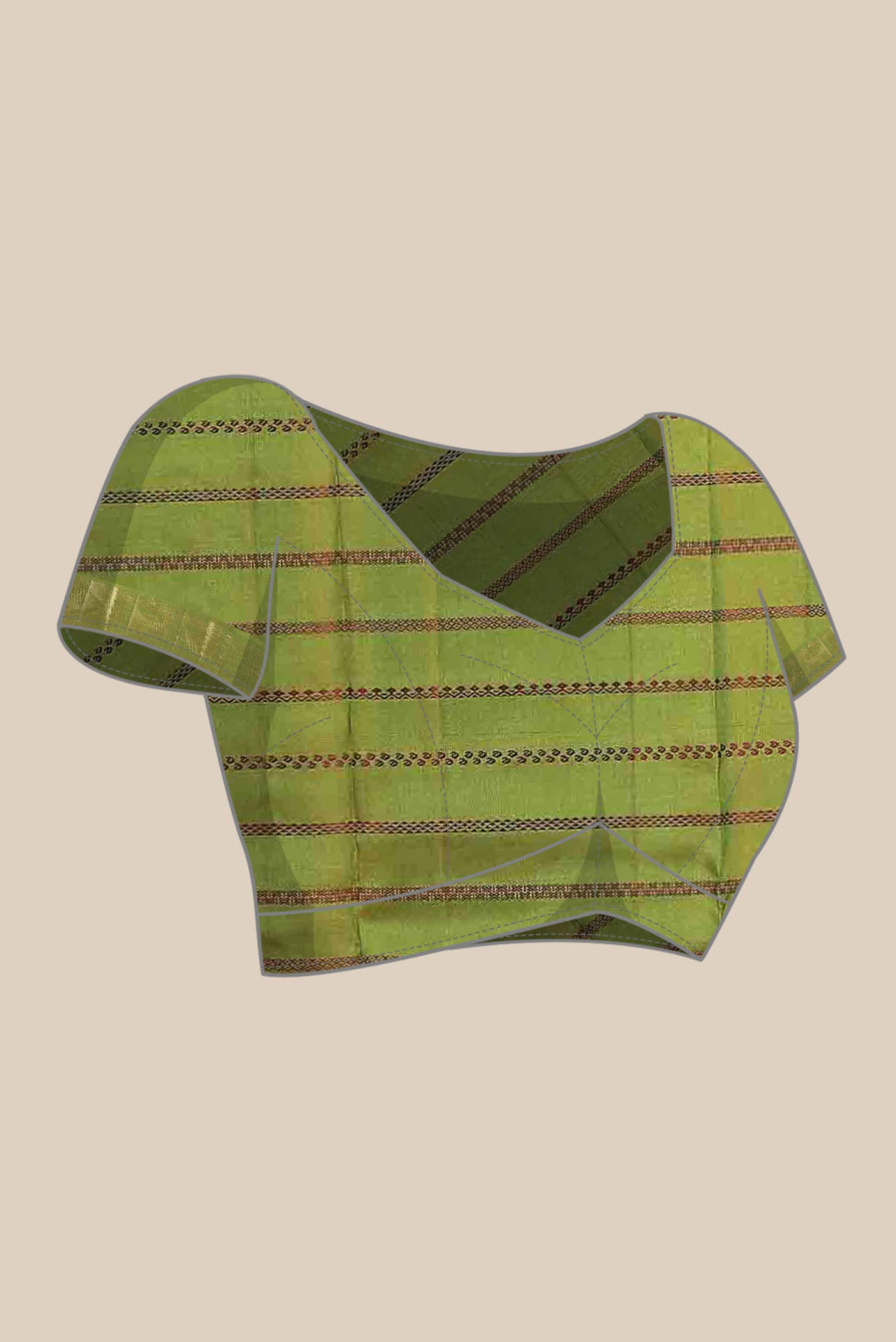 Green Kanjivaram Silk Saree - Image 8
