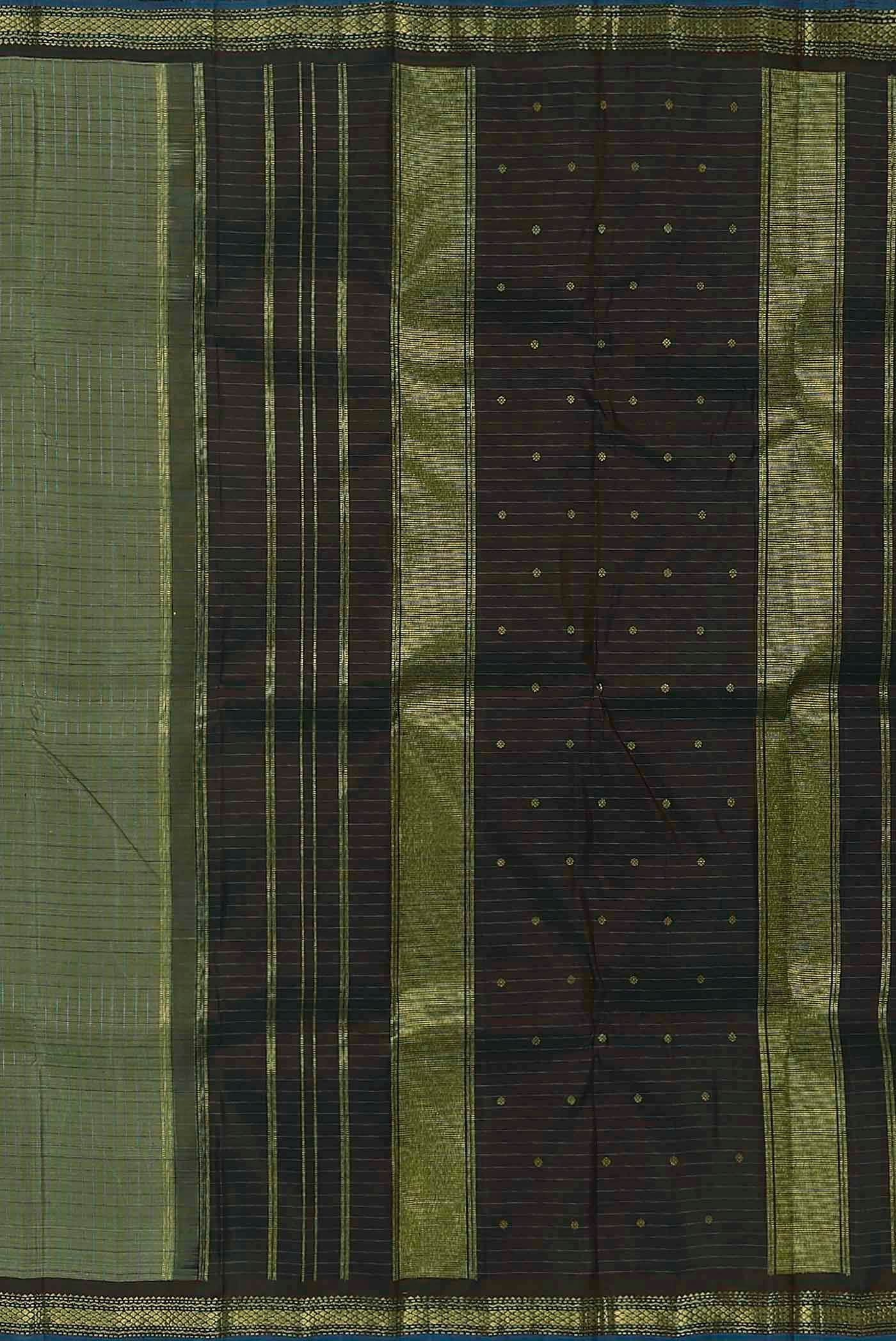 Green Kanjivaram Silk Saree - Image 5