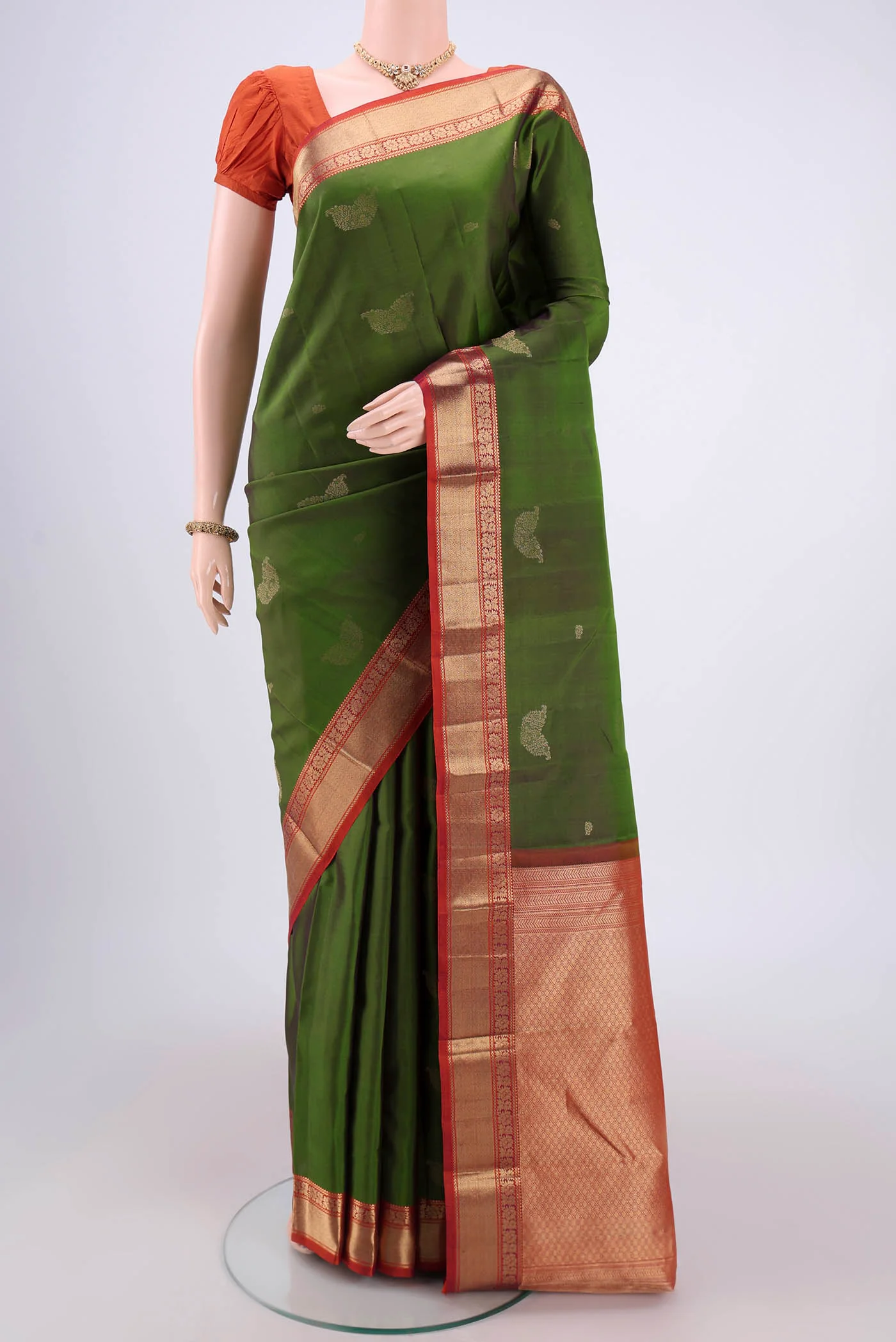 Green Kanchipuram Silk Saree