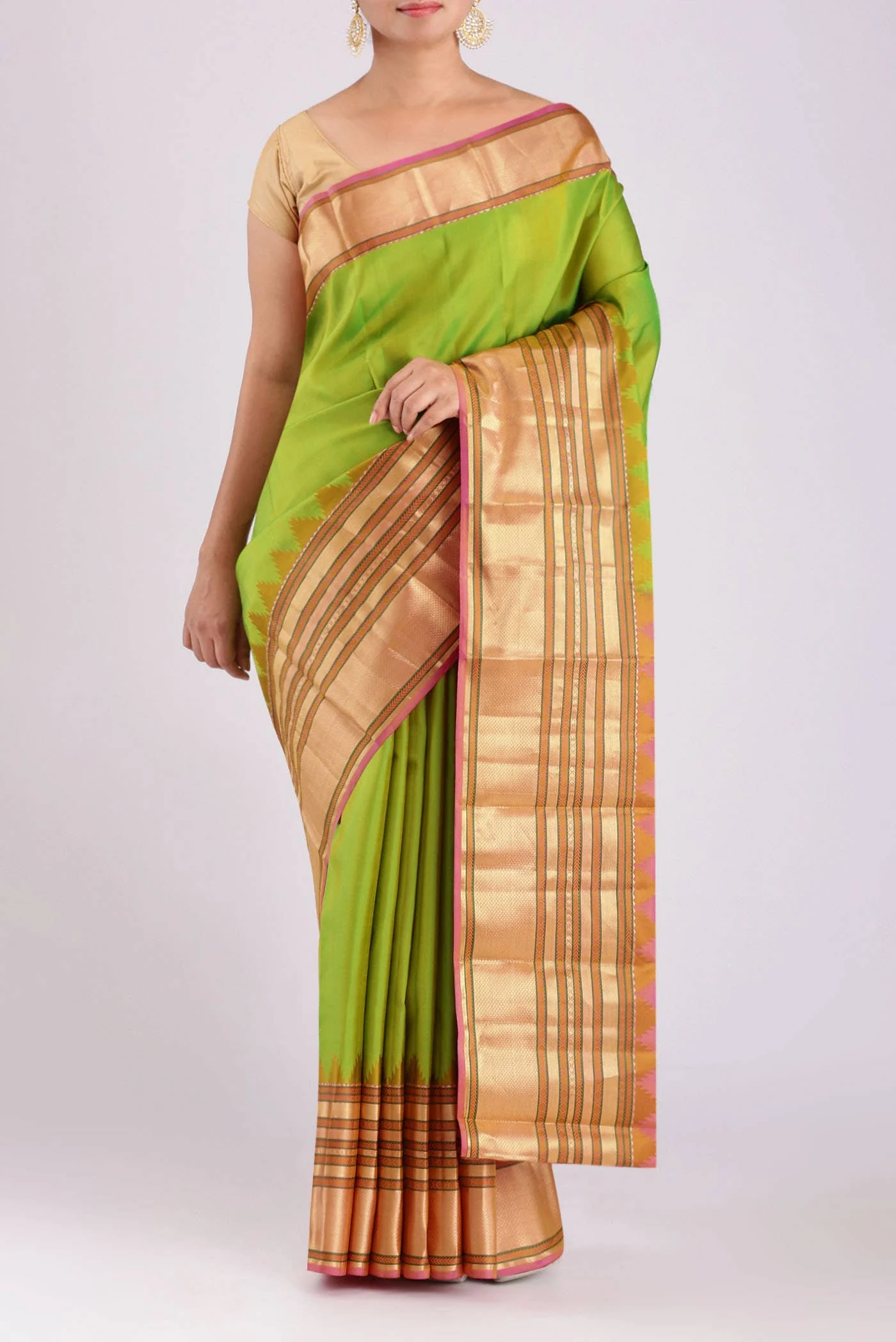 Green Kanchipuram Silk Saree