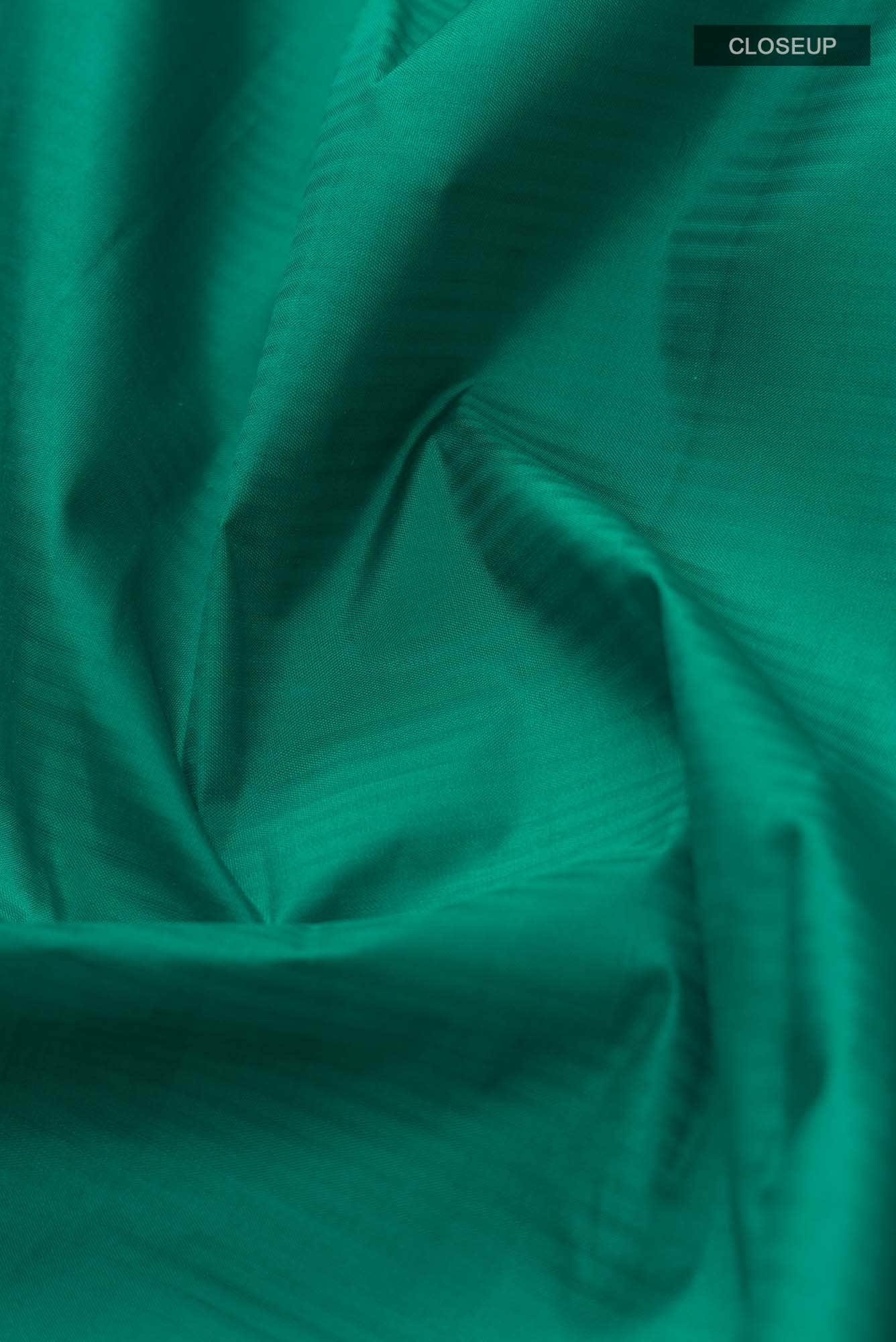Green Kanjivaram Silk Saree - Image 3