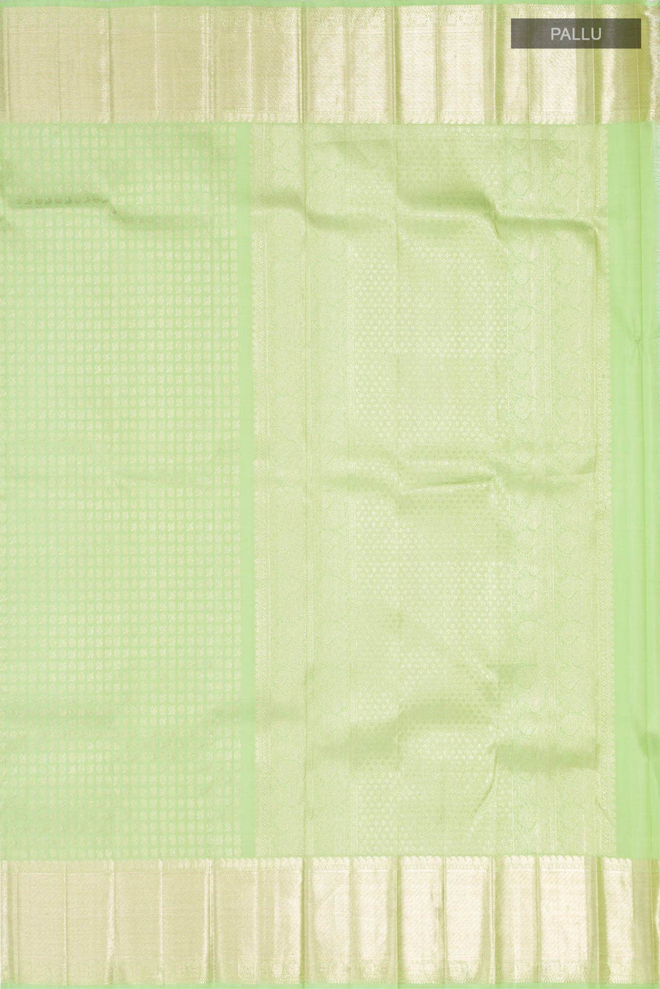 Pista Green Kanjivaram Silk Saree - Image 5