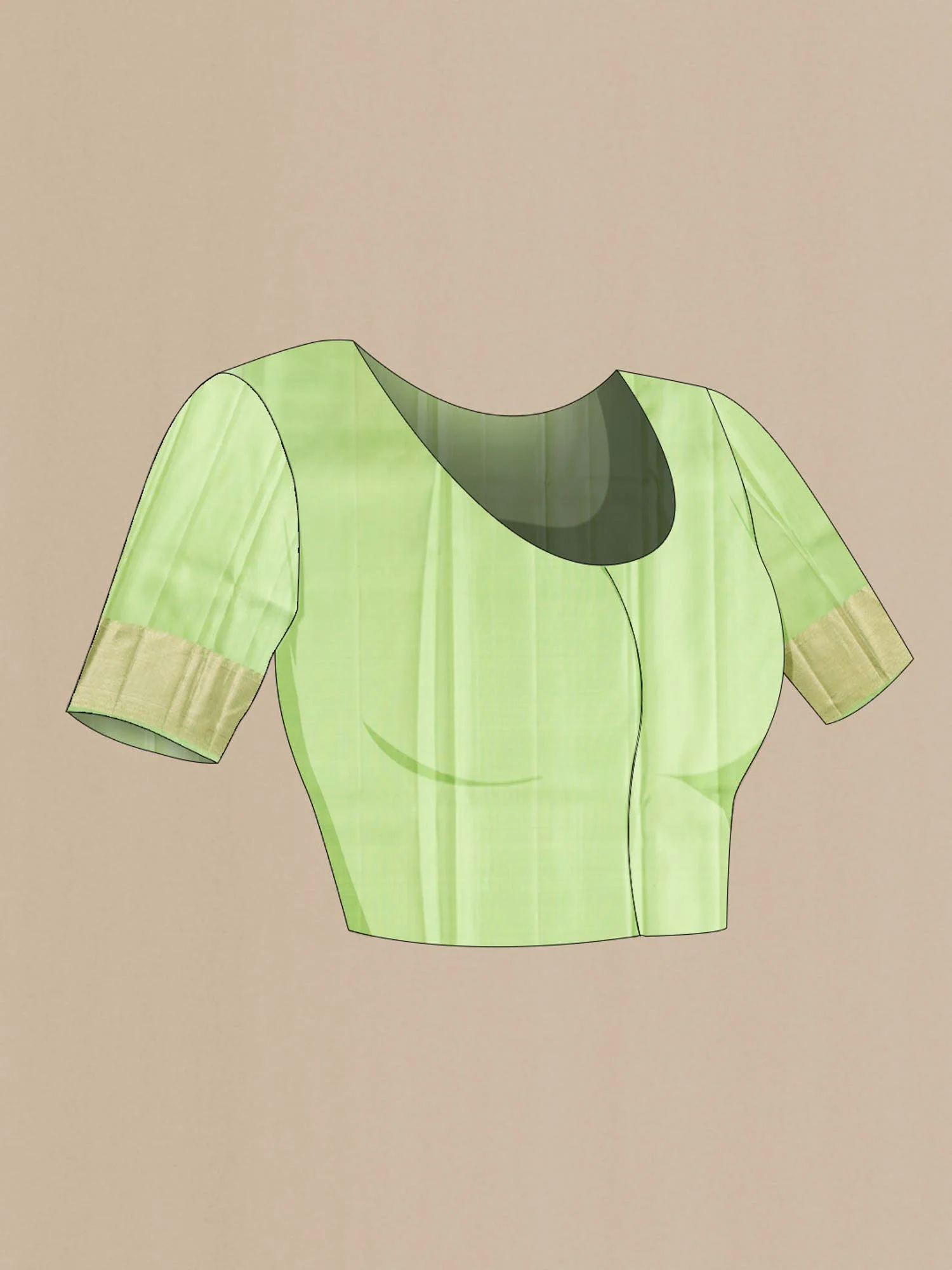 Pista Green Kanjivaram Silk Saree - Image 7