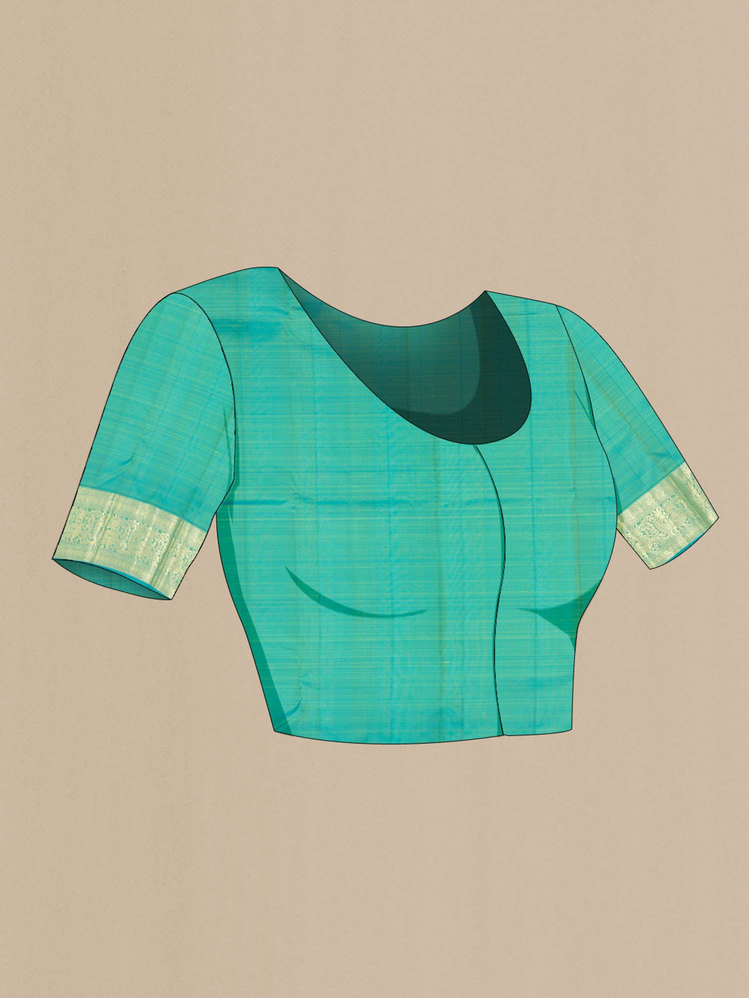 Green Kanjivaram Silk Saree - Image 6