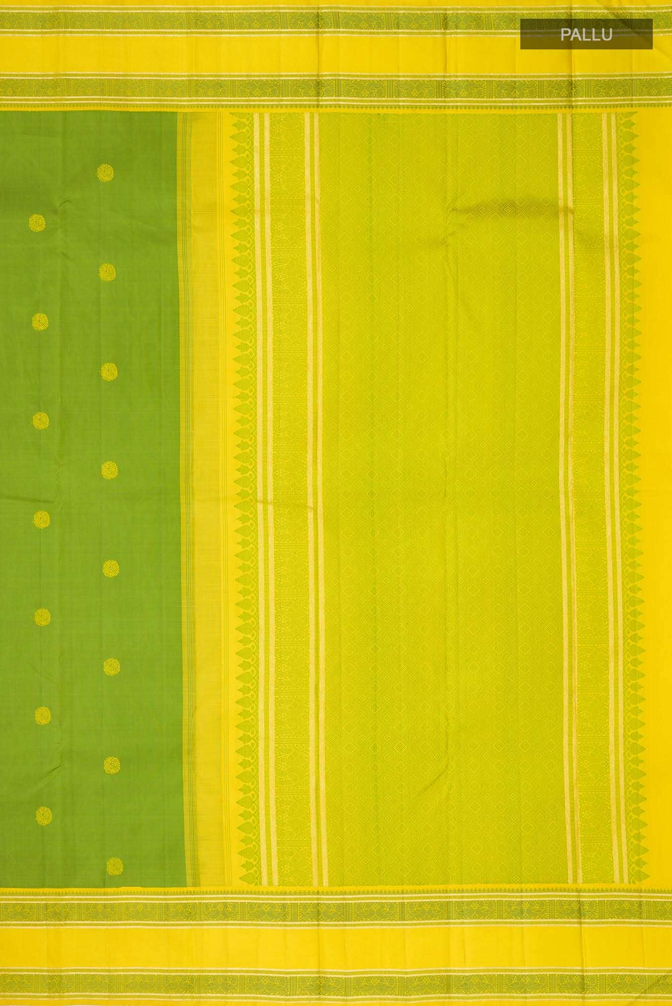 Green Kanjivaram Silk Saree - Image 5