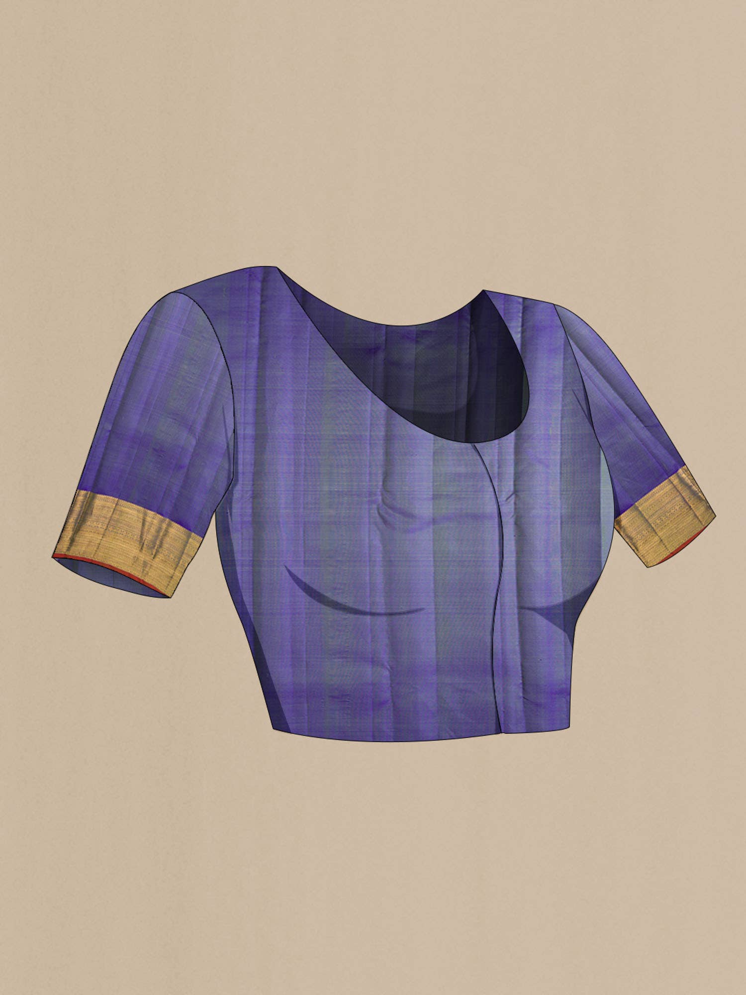 Green Kanchipuram Silk Saree - Image 6