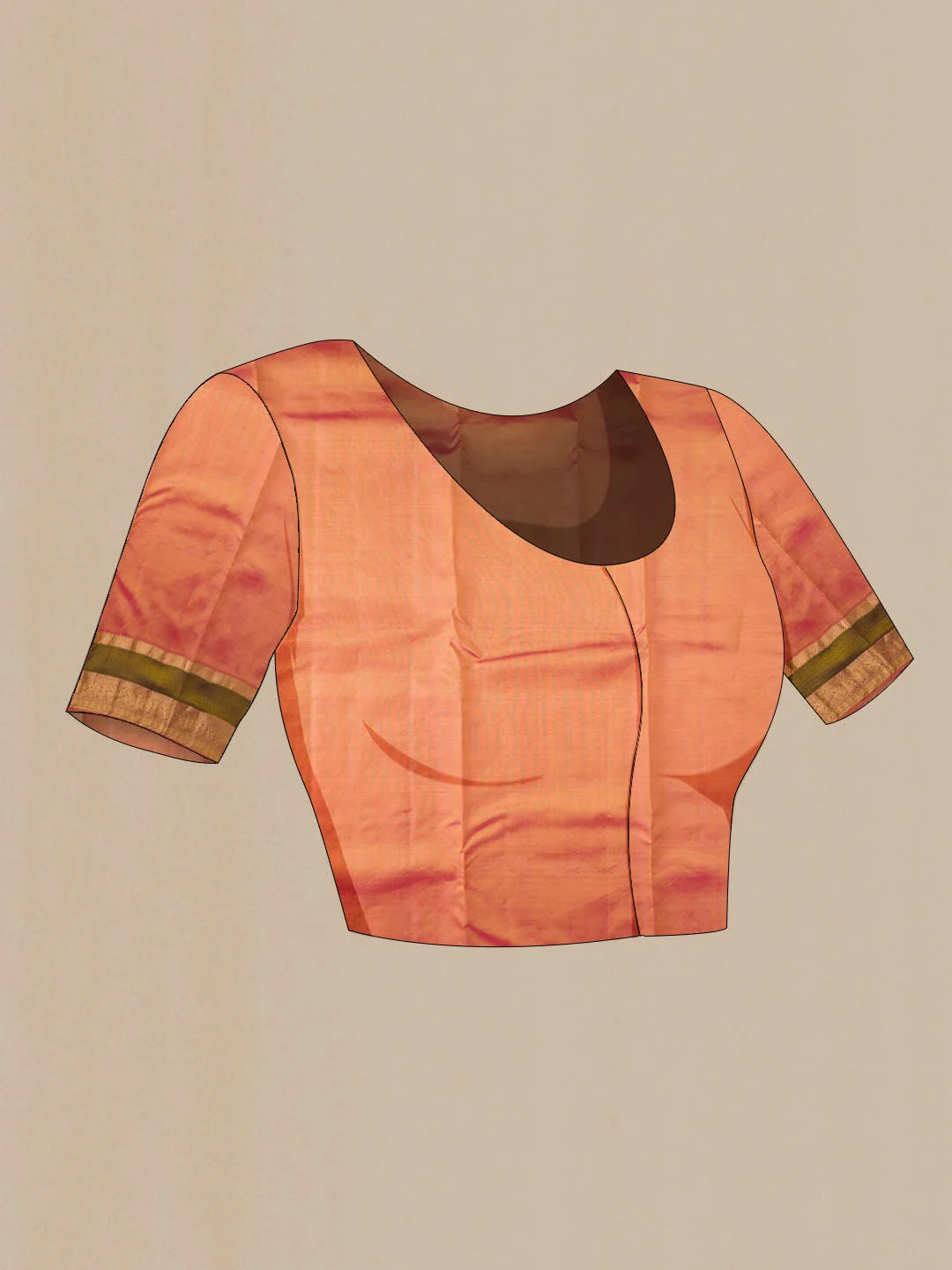 Green Kanchipuram Silk Saree - Image 6