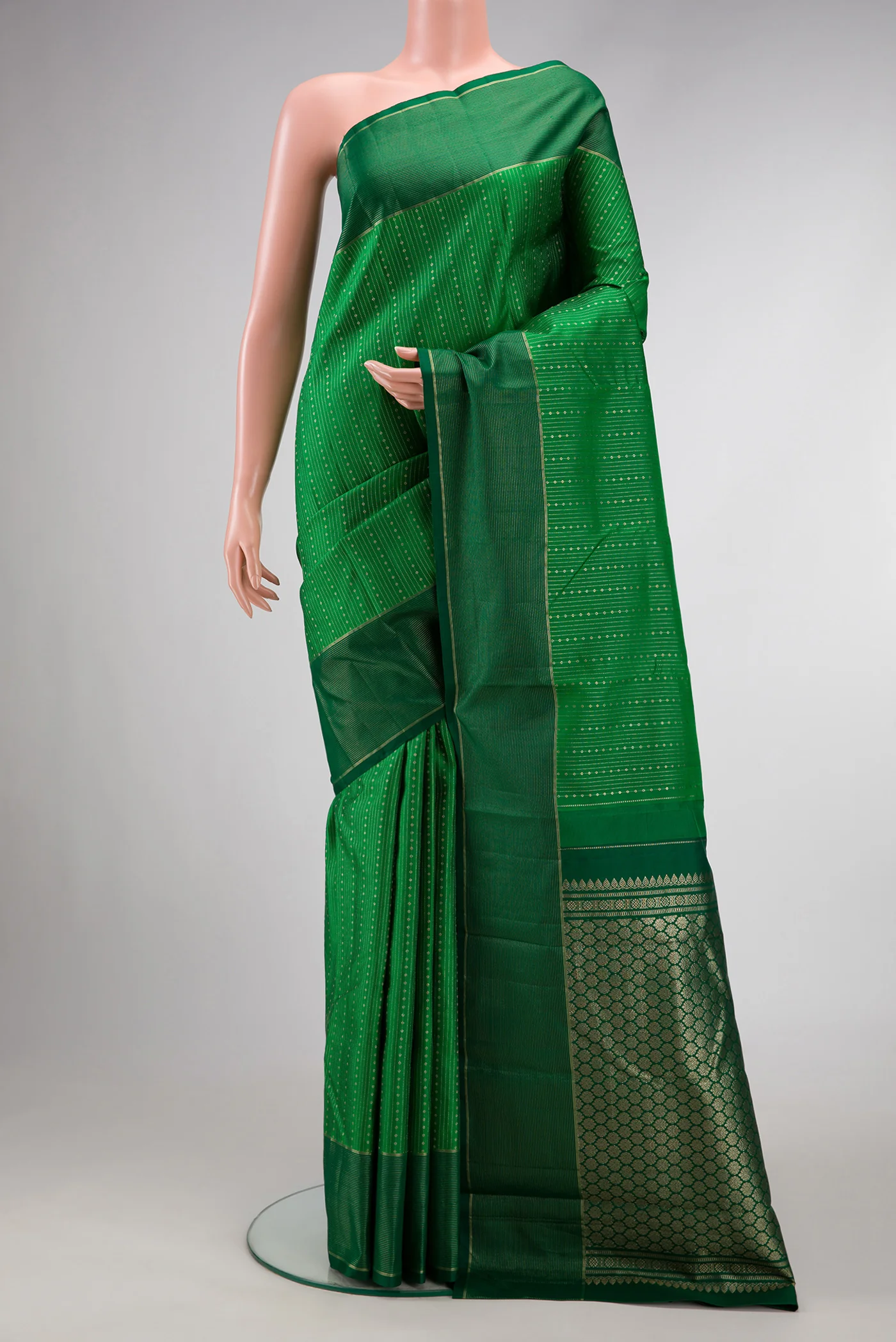 Green Kanchipuram Silk Saree
