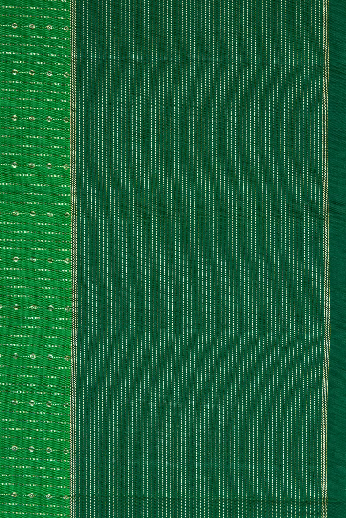 Green Kanchipuram Silk Saree - Image 3