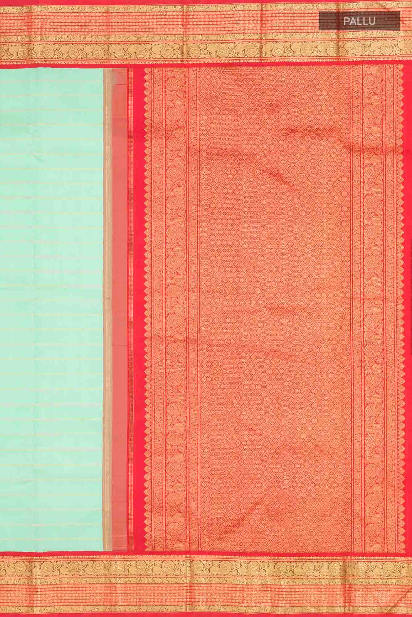 Green Kanjivaram Silk Saree - Image 5