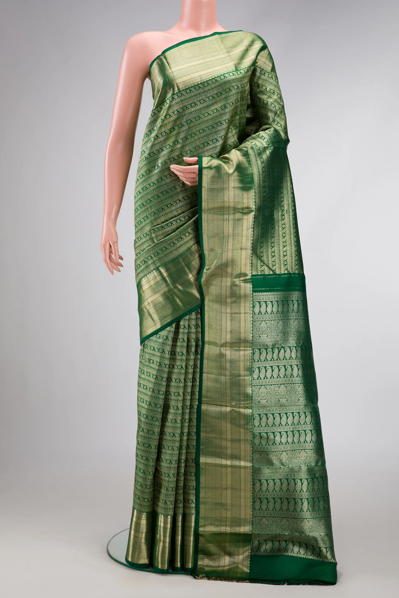 Green Kanchipuram Silk Saree