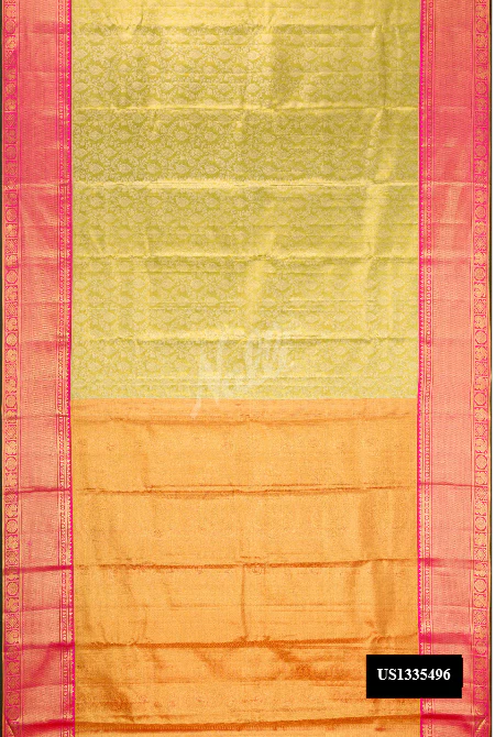 Green Kanchipuram Tissue Silk Saree