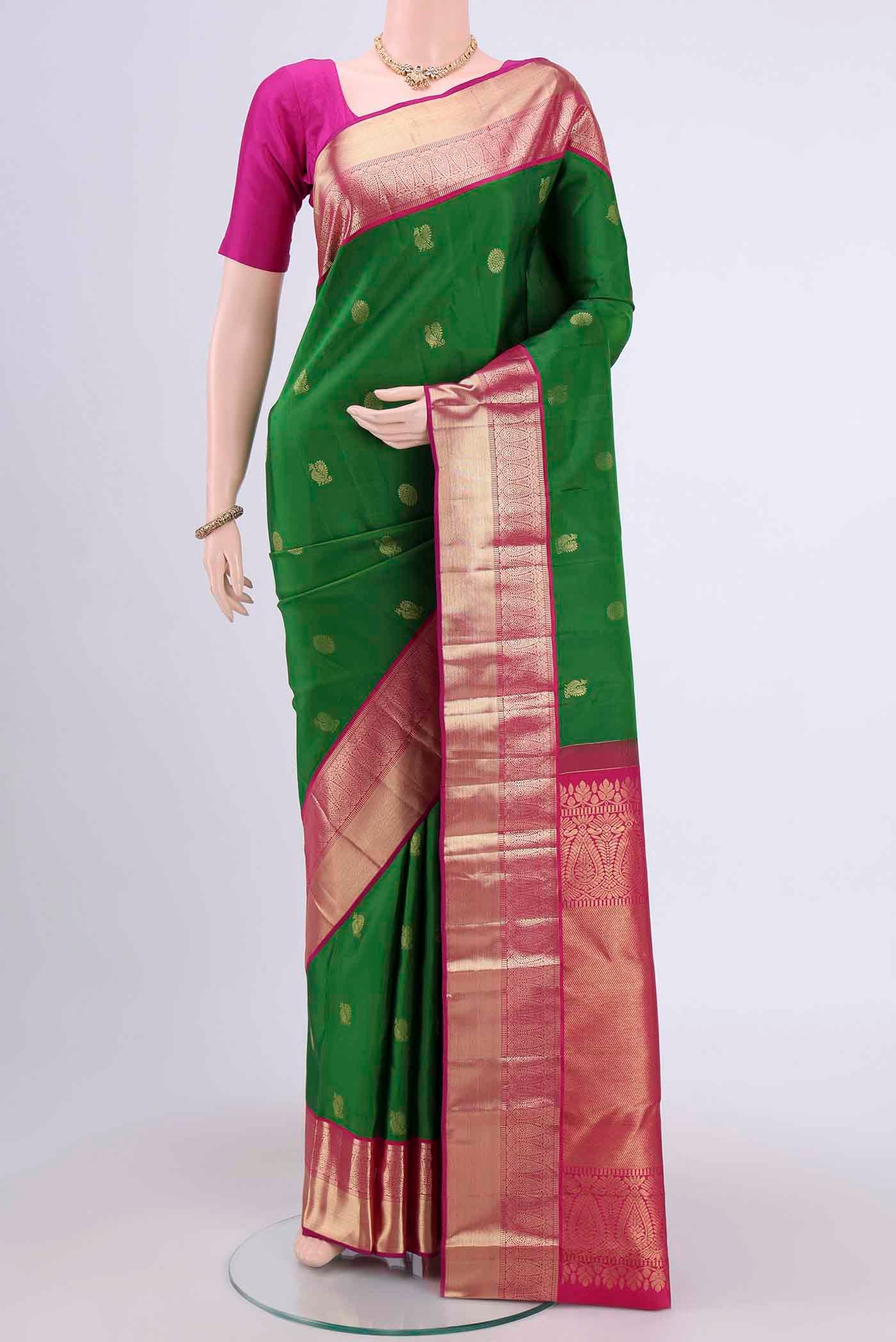 Green Kanjivaram Saree