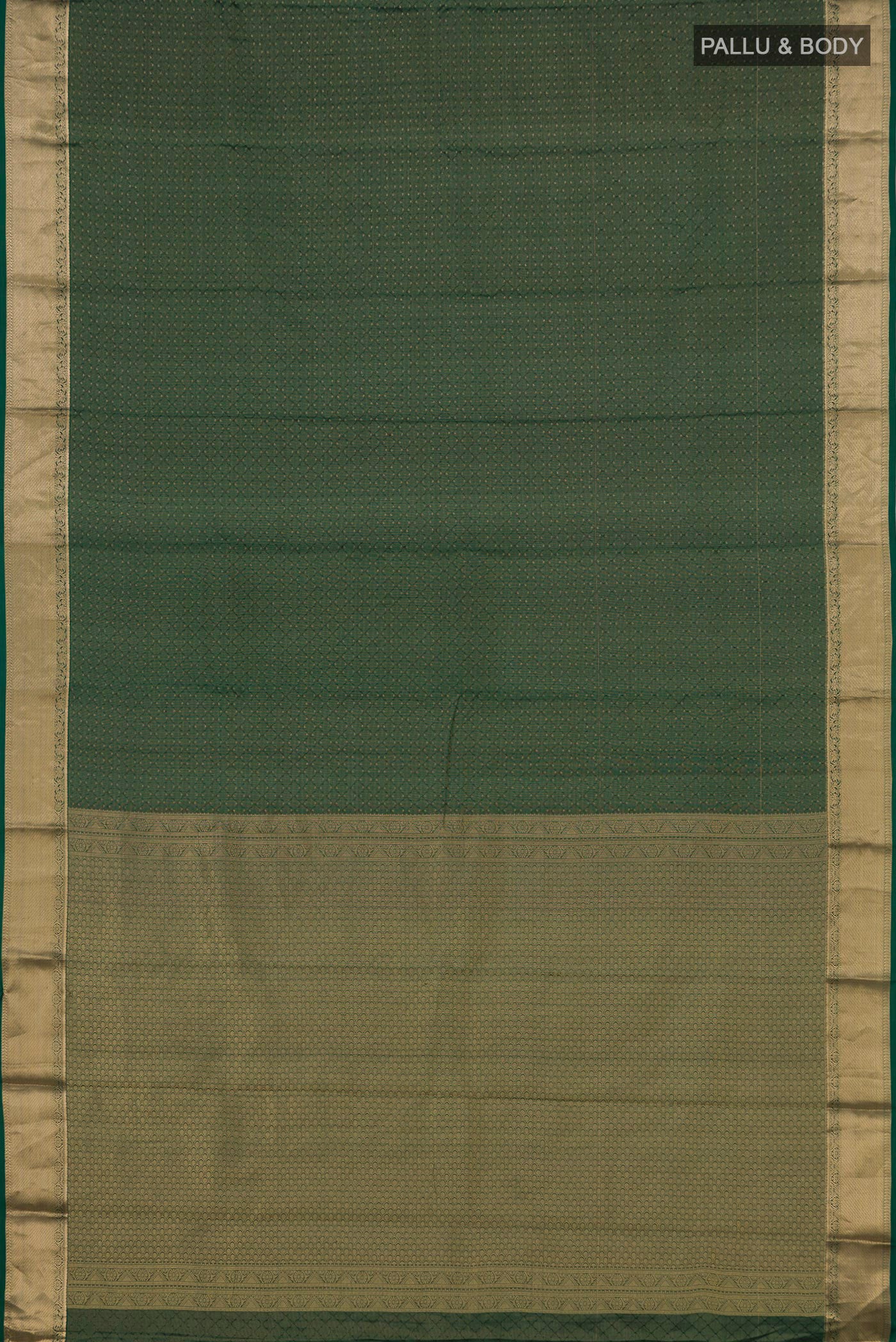Green Kanjivaram Silk Saree - Image 5