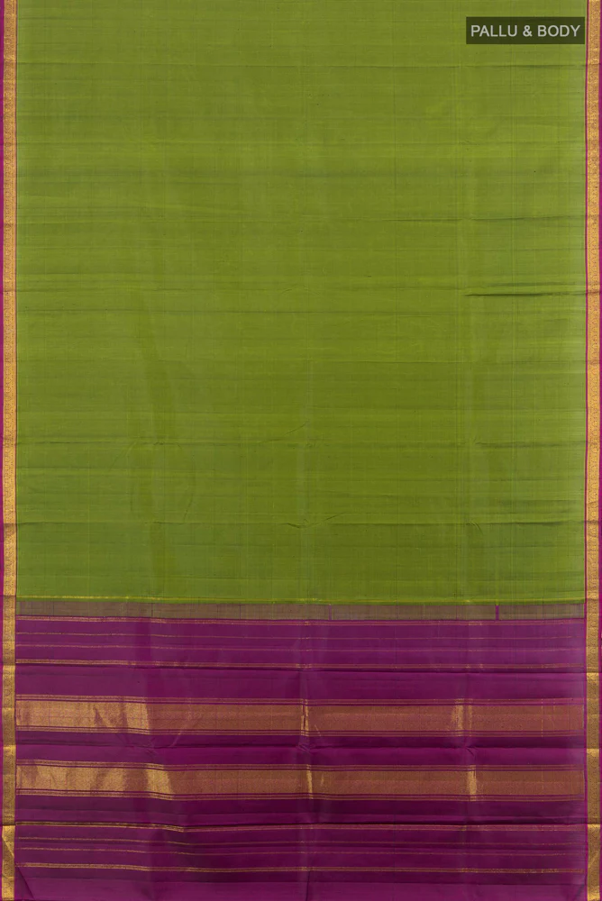 Mehandi Green Kanjivaram Silk Saree - Image 5
