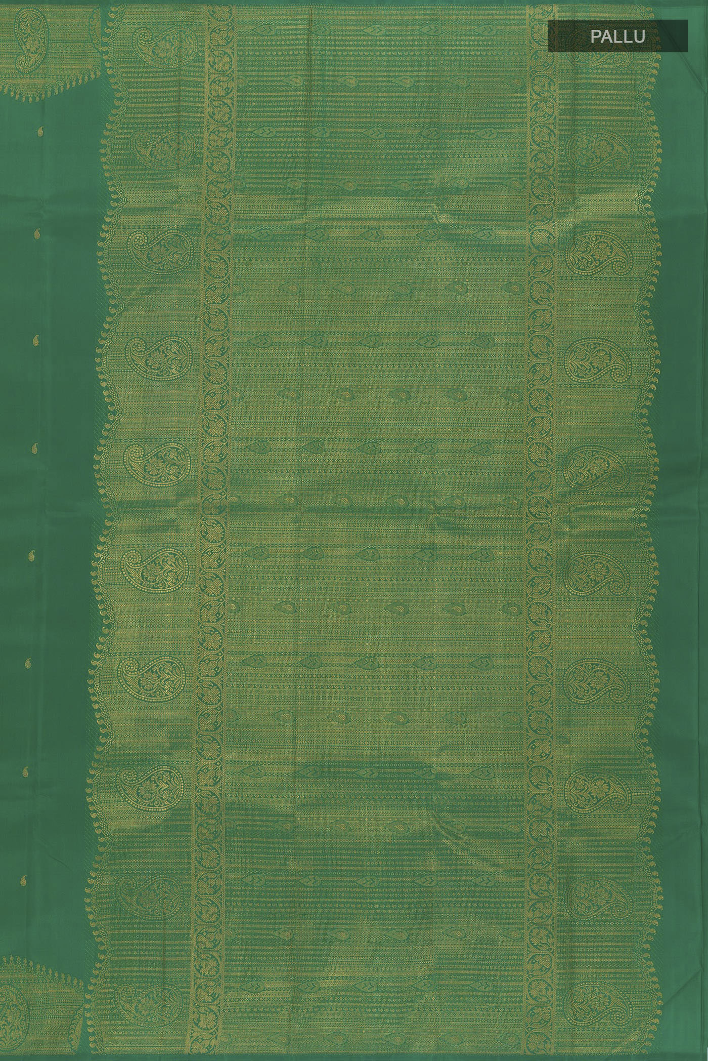 Green Kanjivaram Silk Saree - Image 6