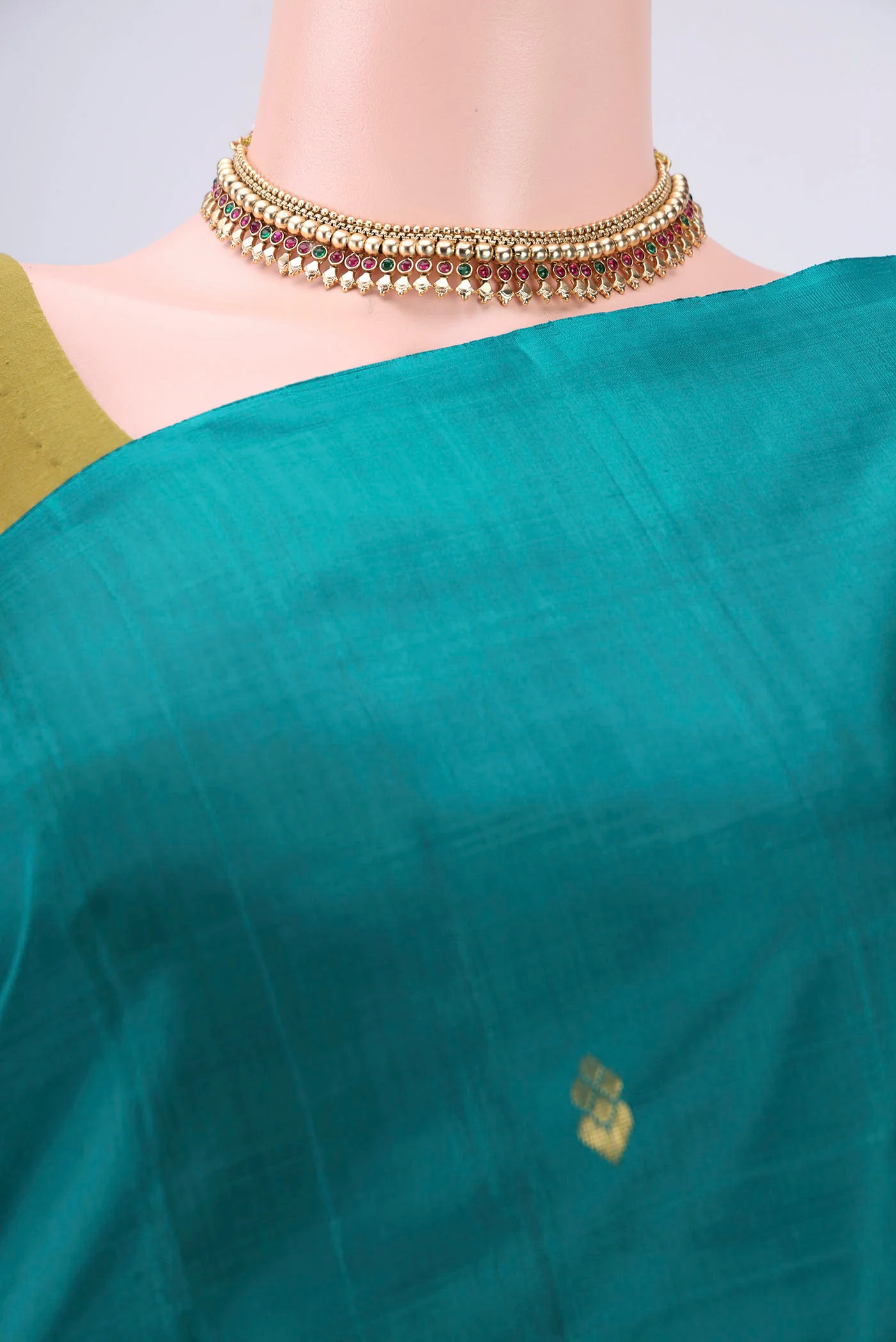 Blue Kanjivaram Silk Saree - Image 2