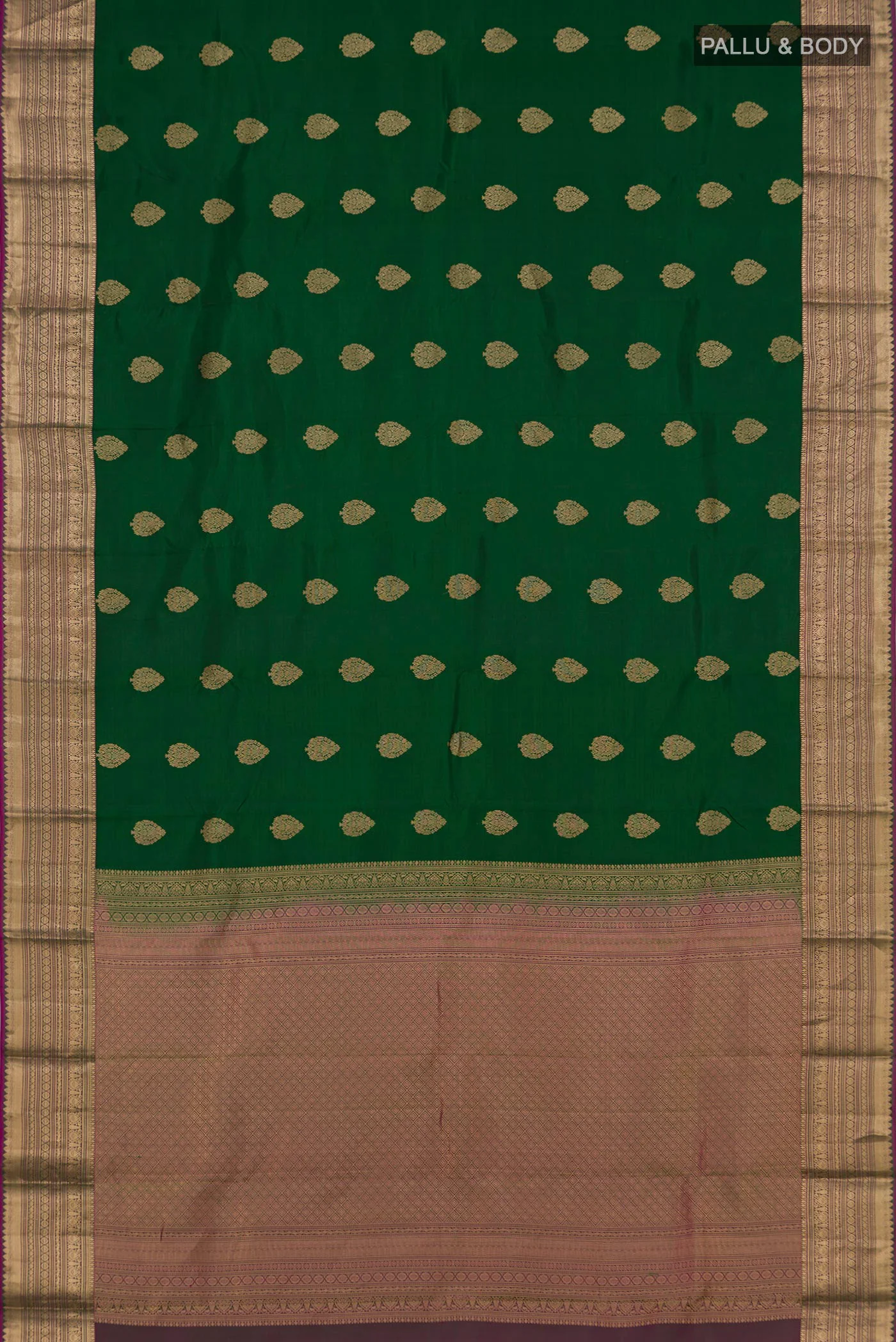 Green Kanjivaram Silk Saree - Image 5