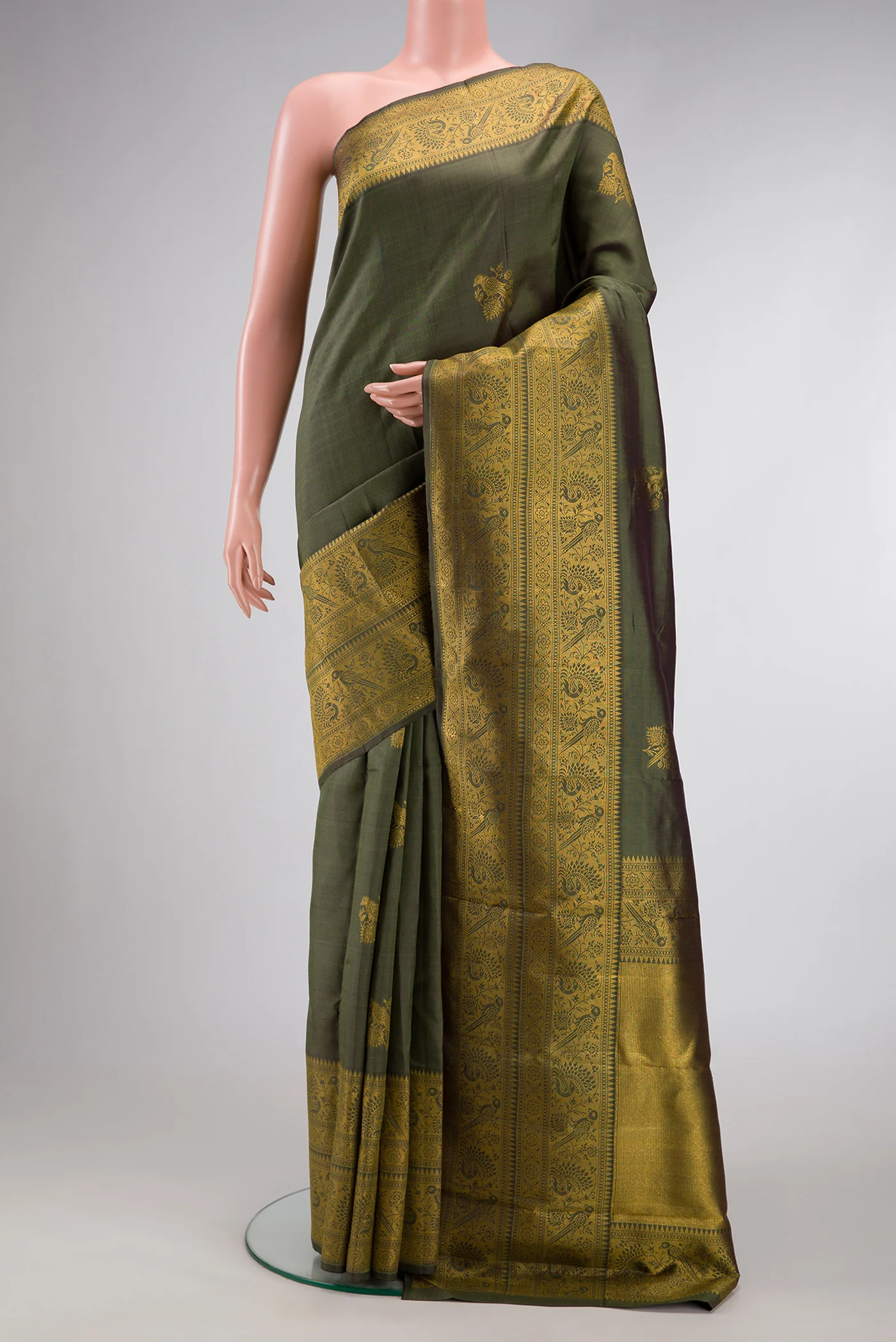 Green Kanjivaram Silk Saree