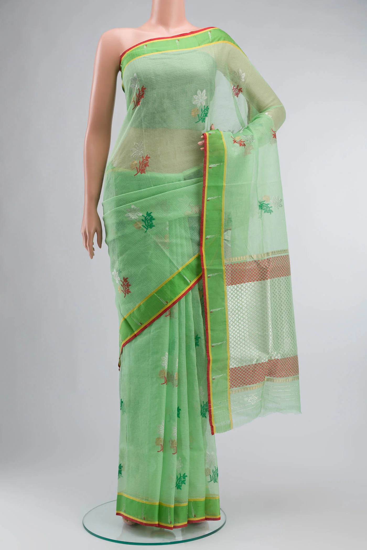 Green Kota Silk Saree