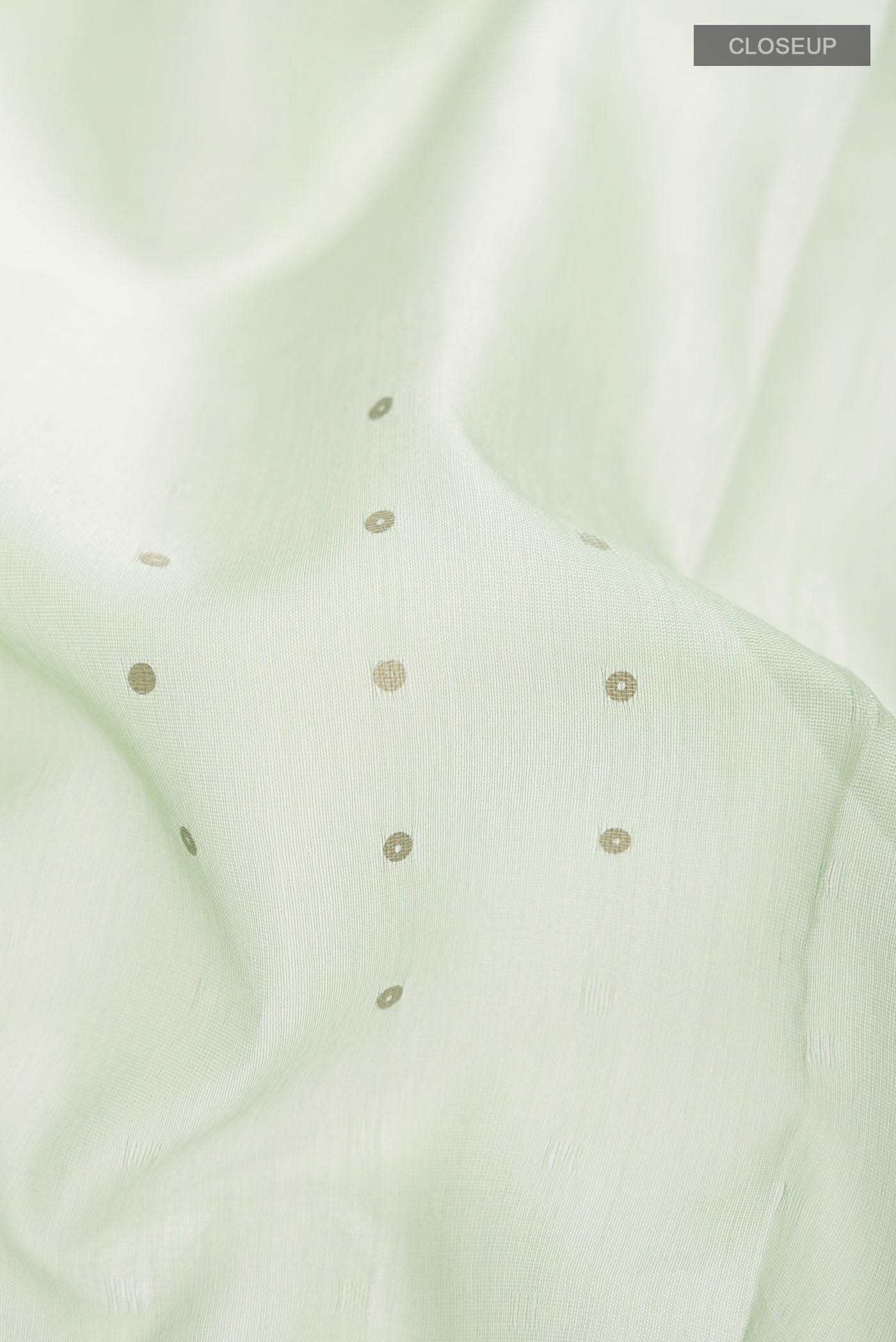 Green Organza Silk Saree - Image 2