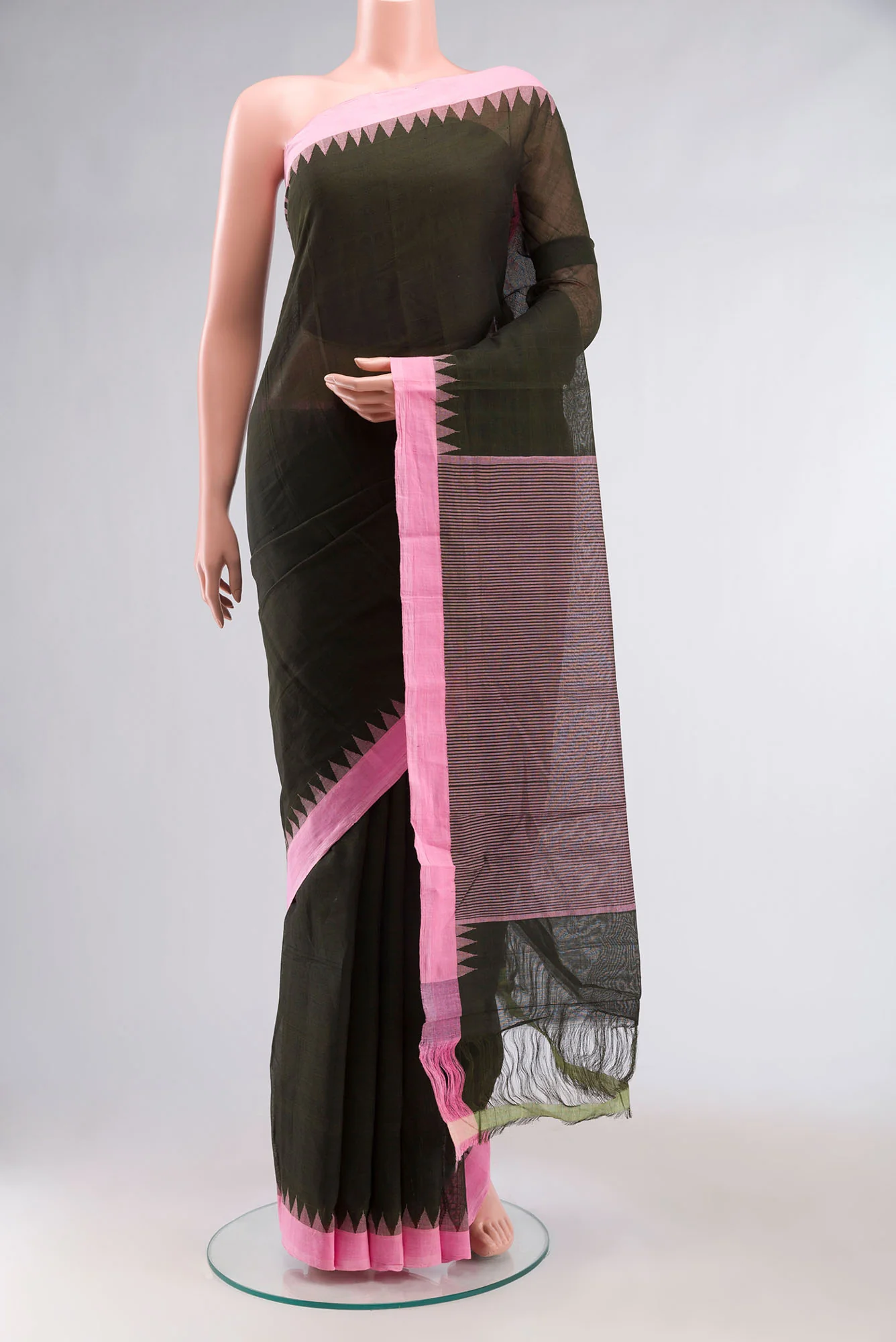 Green Orissa Cotton Saree
