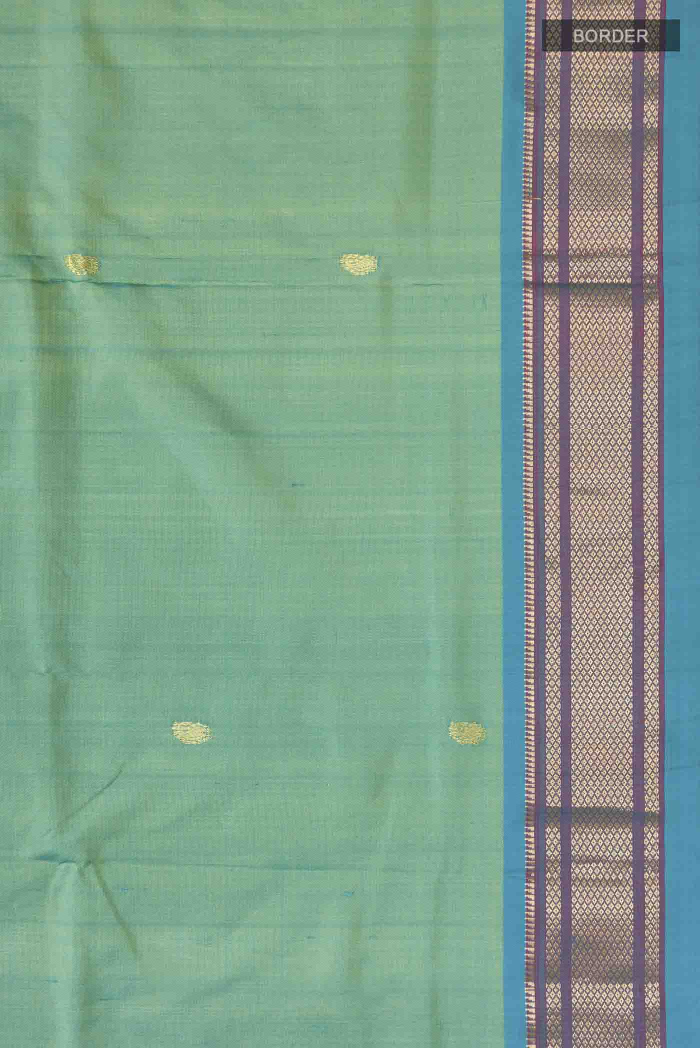 Green Paithani Silk Saree - Image 3